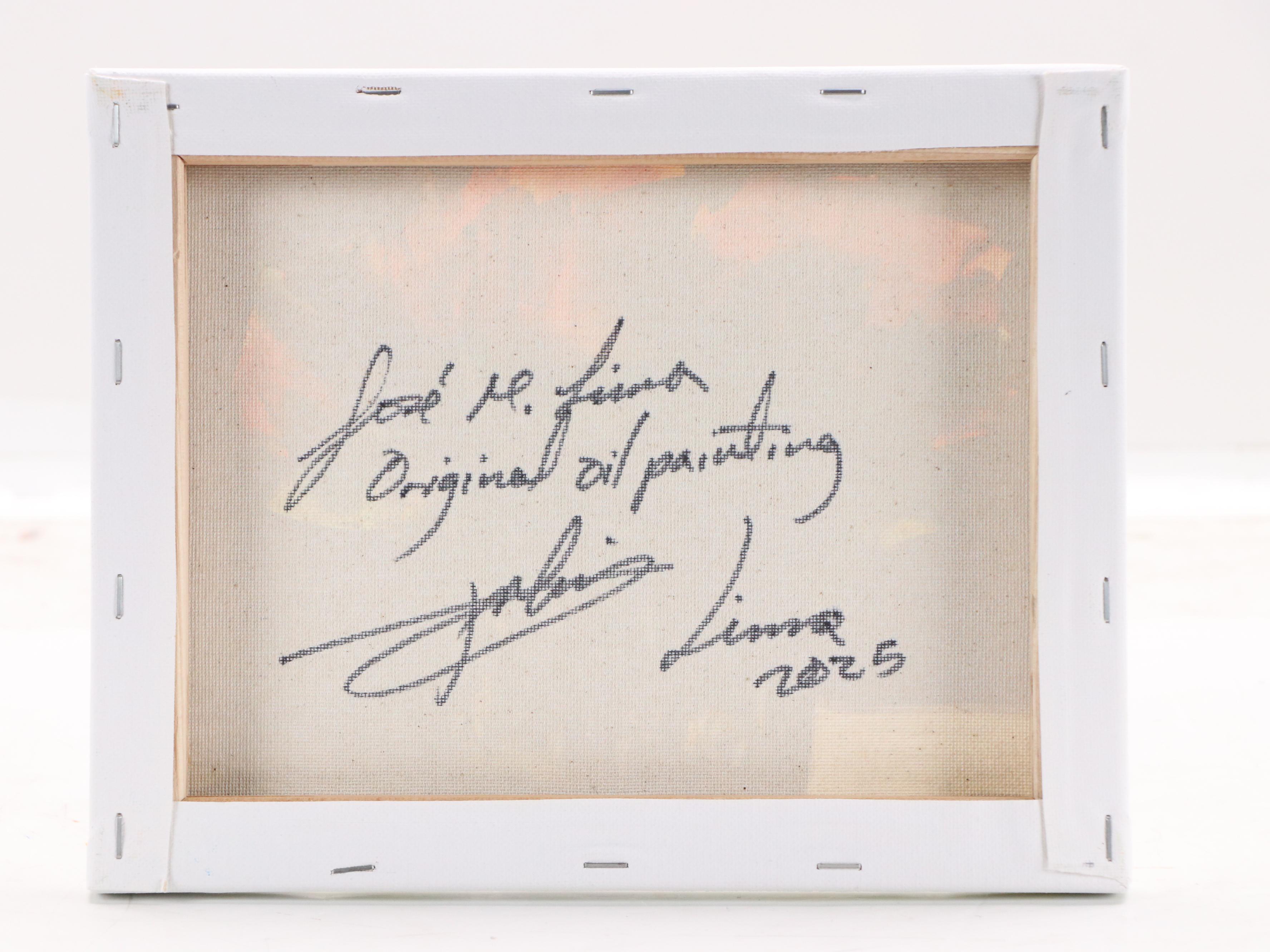 José M. Lima Floral Still Life Oil Painting, 2025