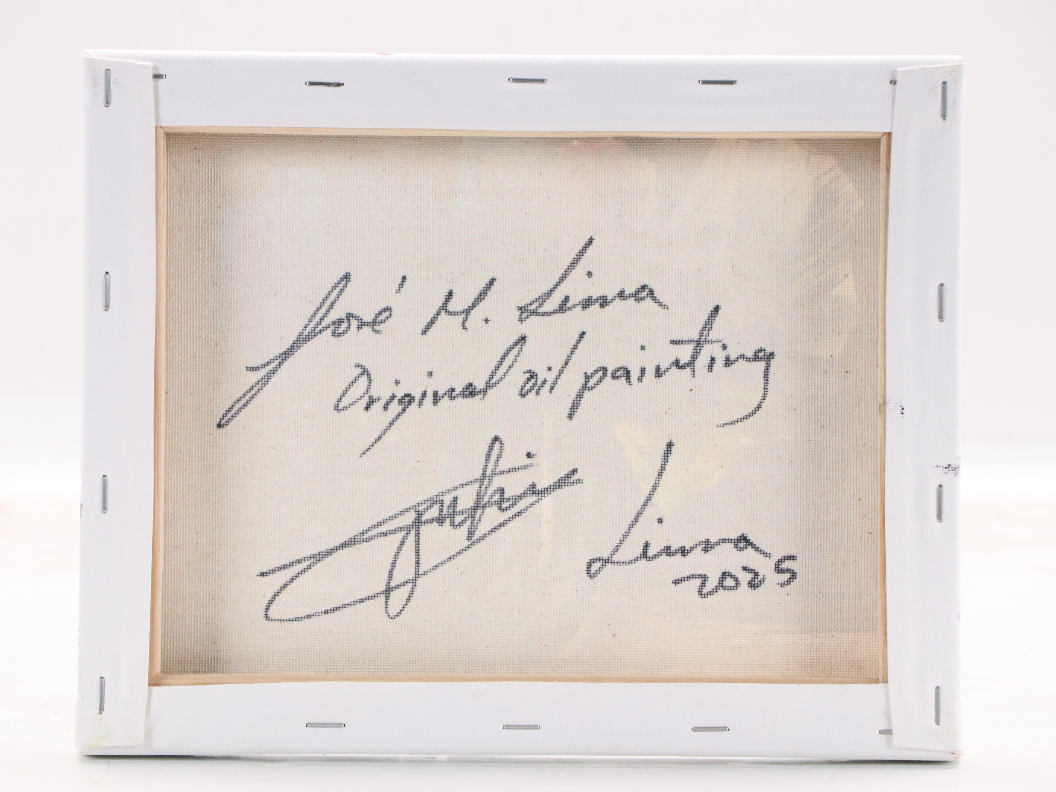 José M. Lima Floral Still Life Oil Painting, 2025