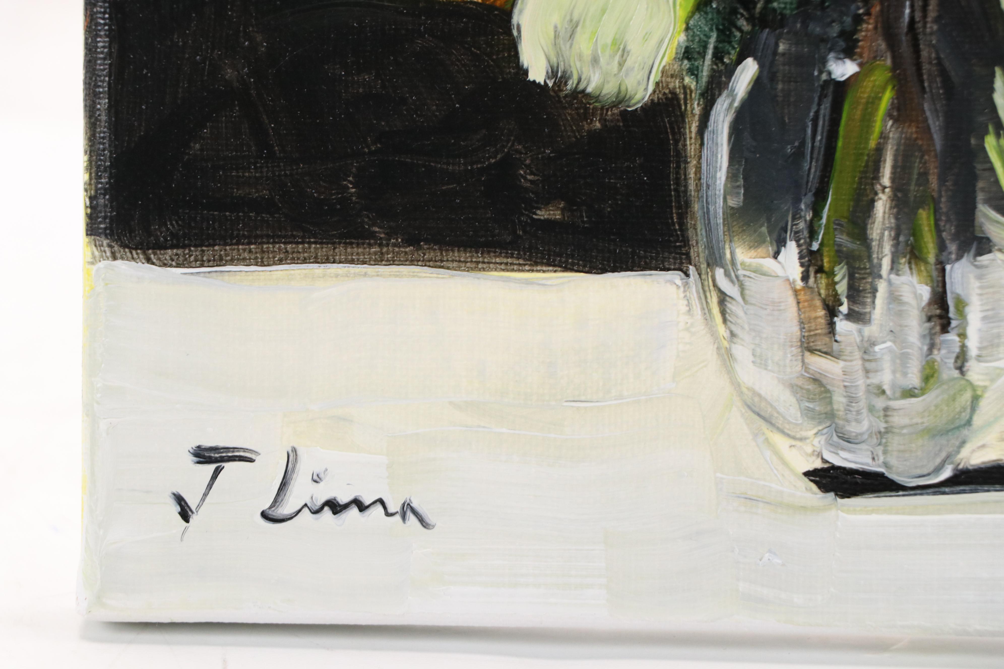 José M. Lima Floral Still Life Oil Painting, 2025