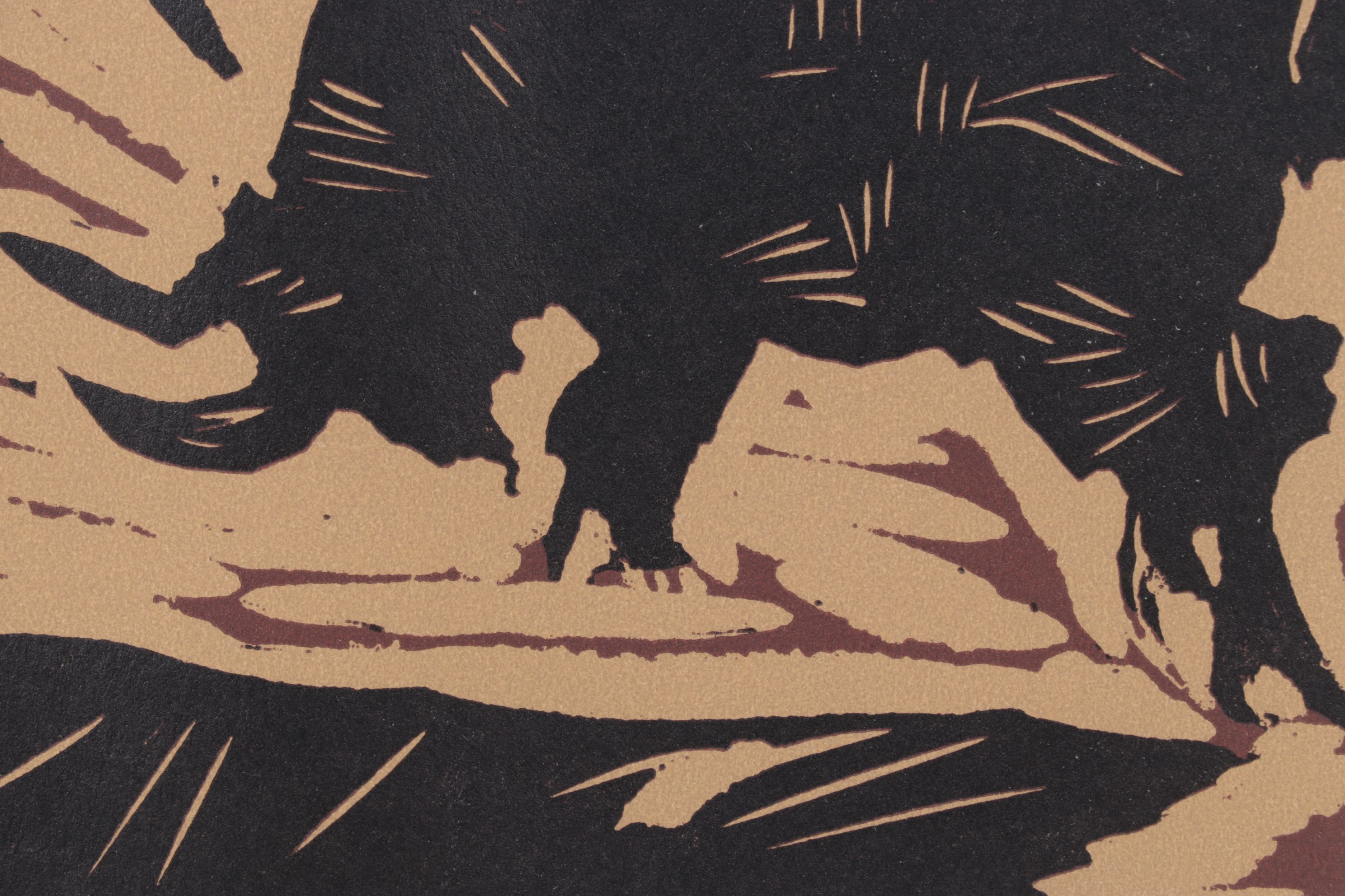 Pablo Picasso Linoleum Cut "The Banderillas," 1962