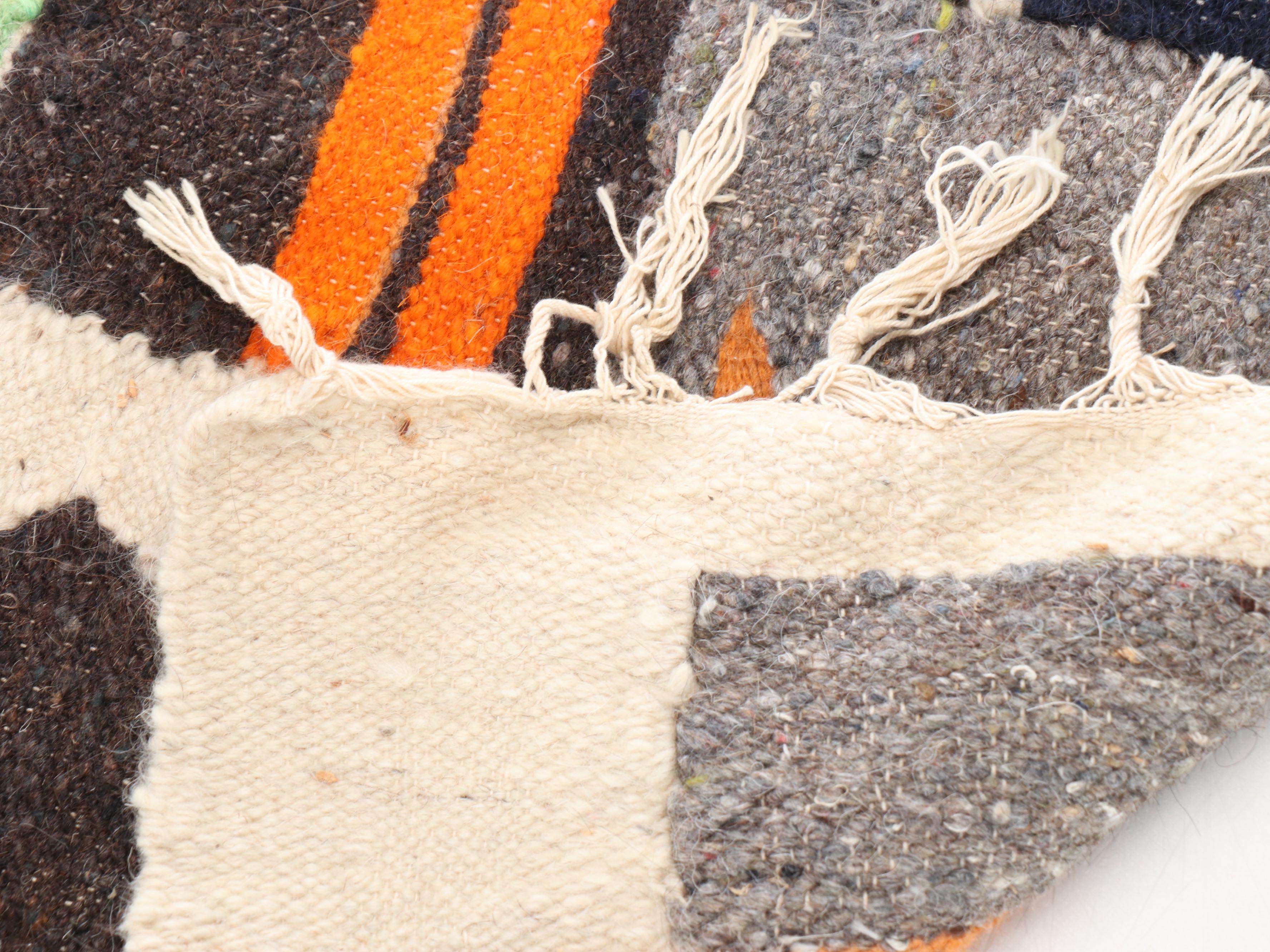 Egyptian Kilim Woven Wall Hanging with Rod