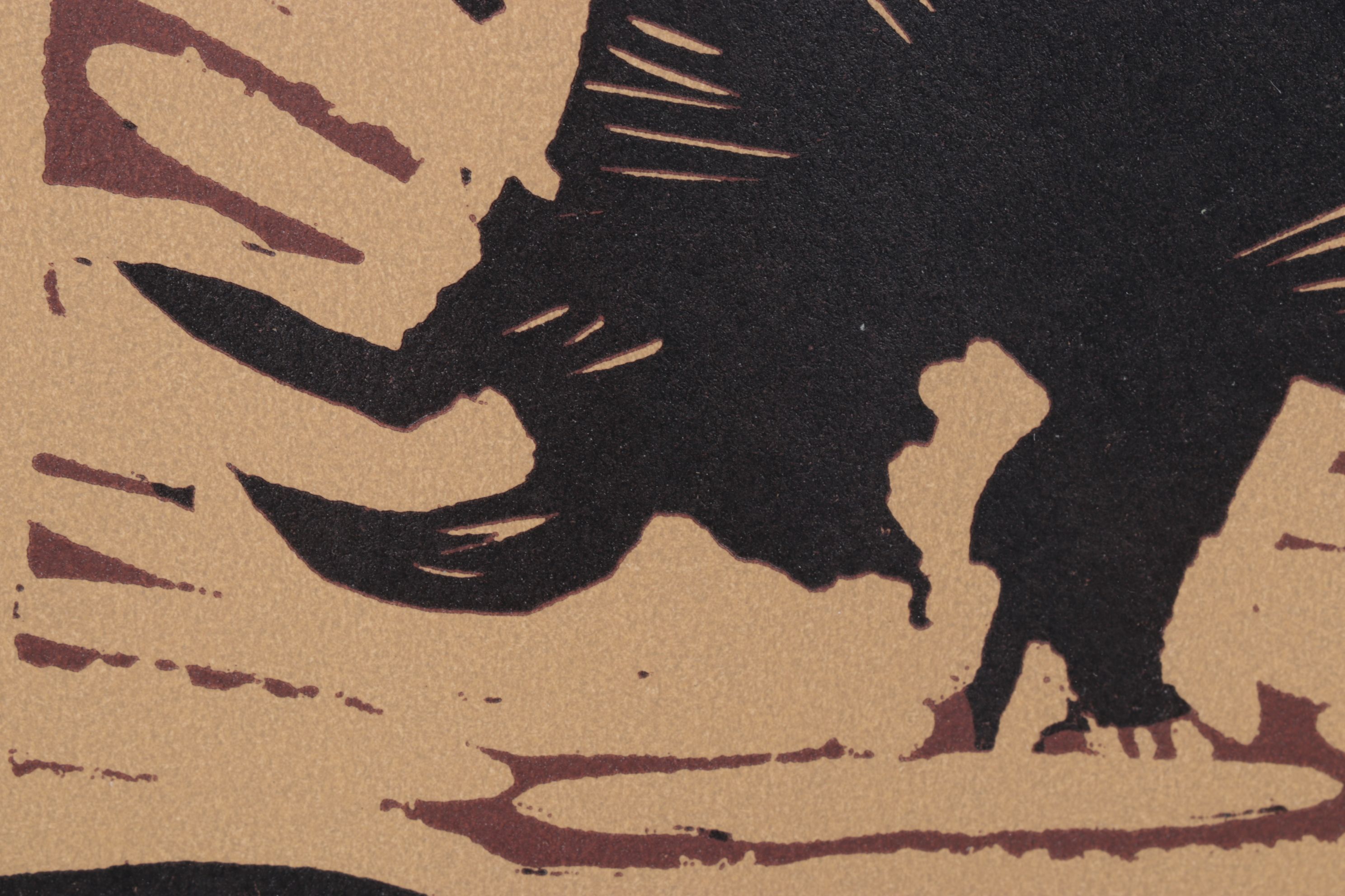 Pablo Picasso Linoleum Cut "The Banderillas," 1962