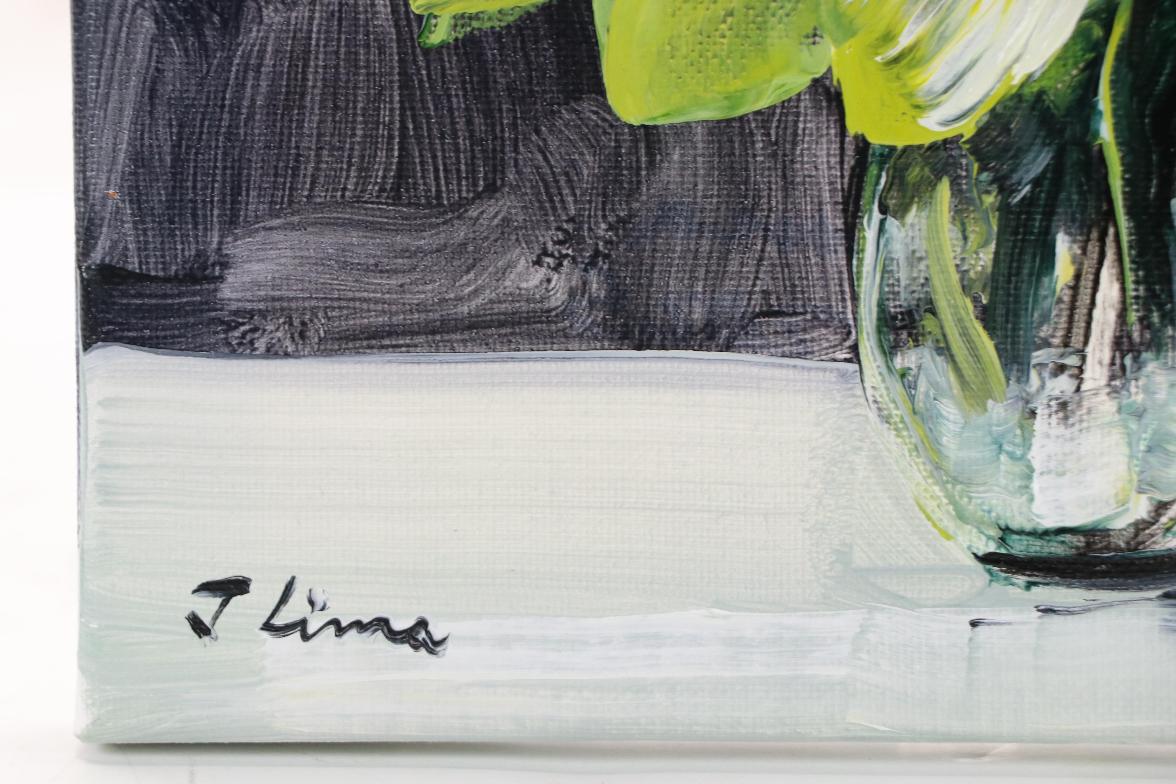 José M. Lima Floral Still Life Oil Painting, 2025