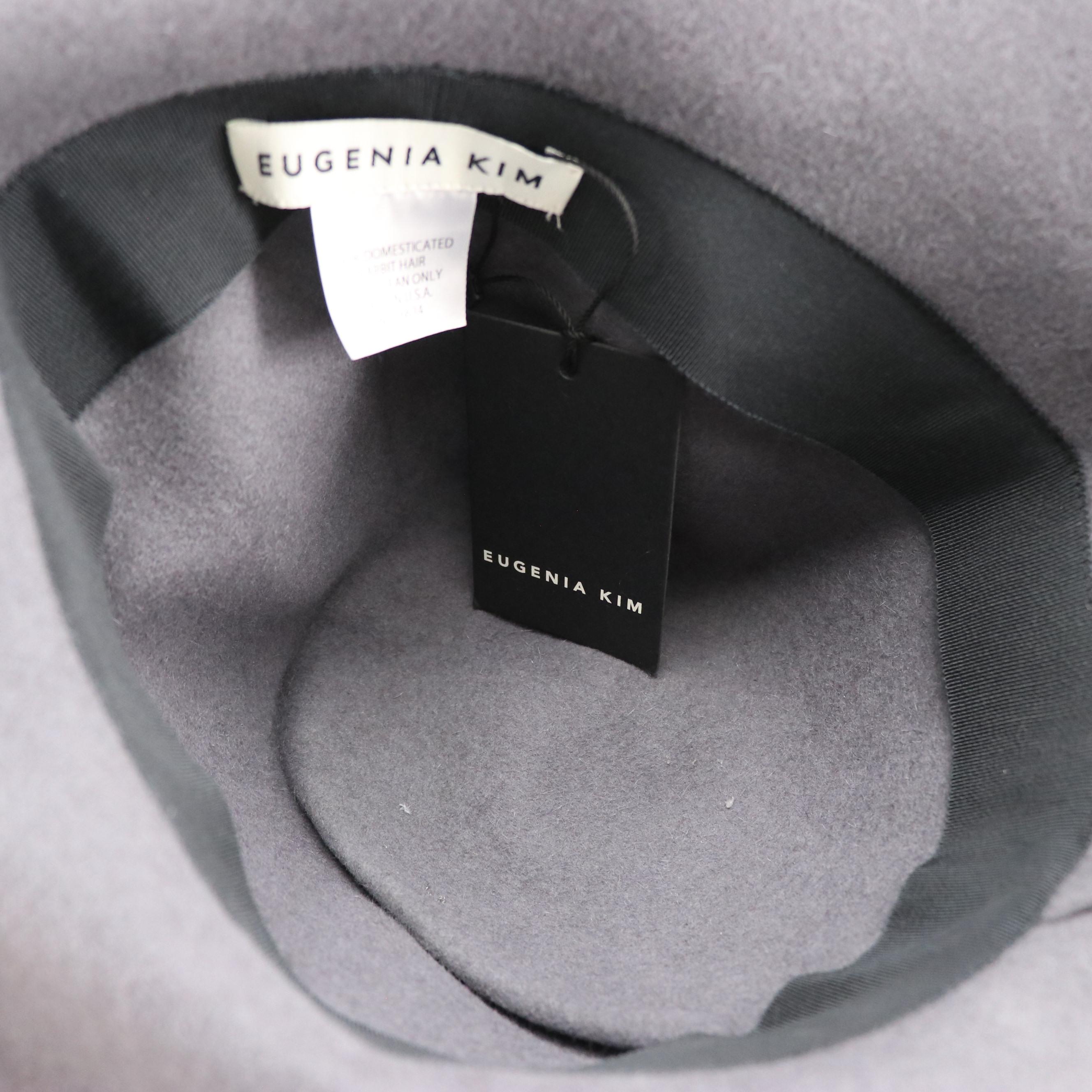 Eugenia Kim Grey Felted Rabbit Hair Hat