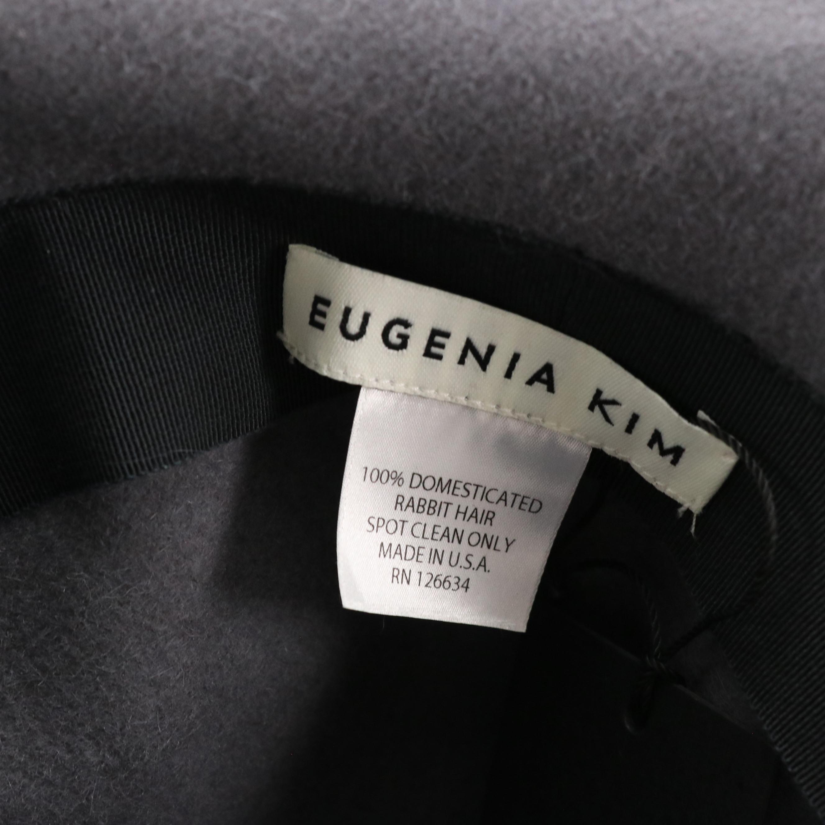 Eugenia Kim Grey Felted Rabbit Hair Hat