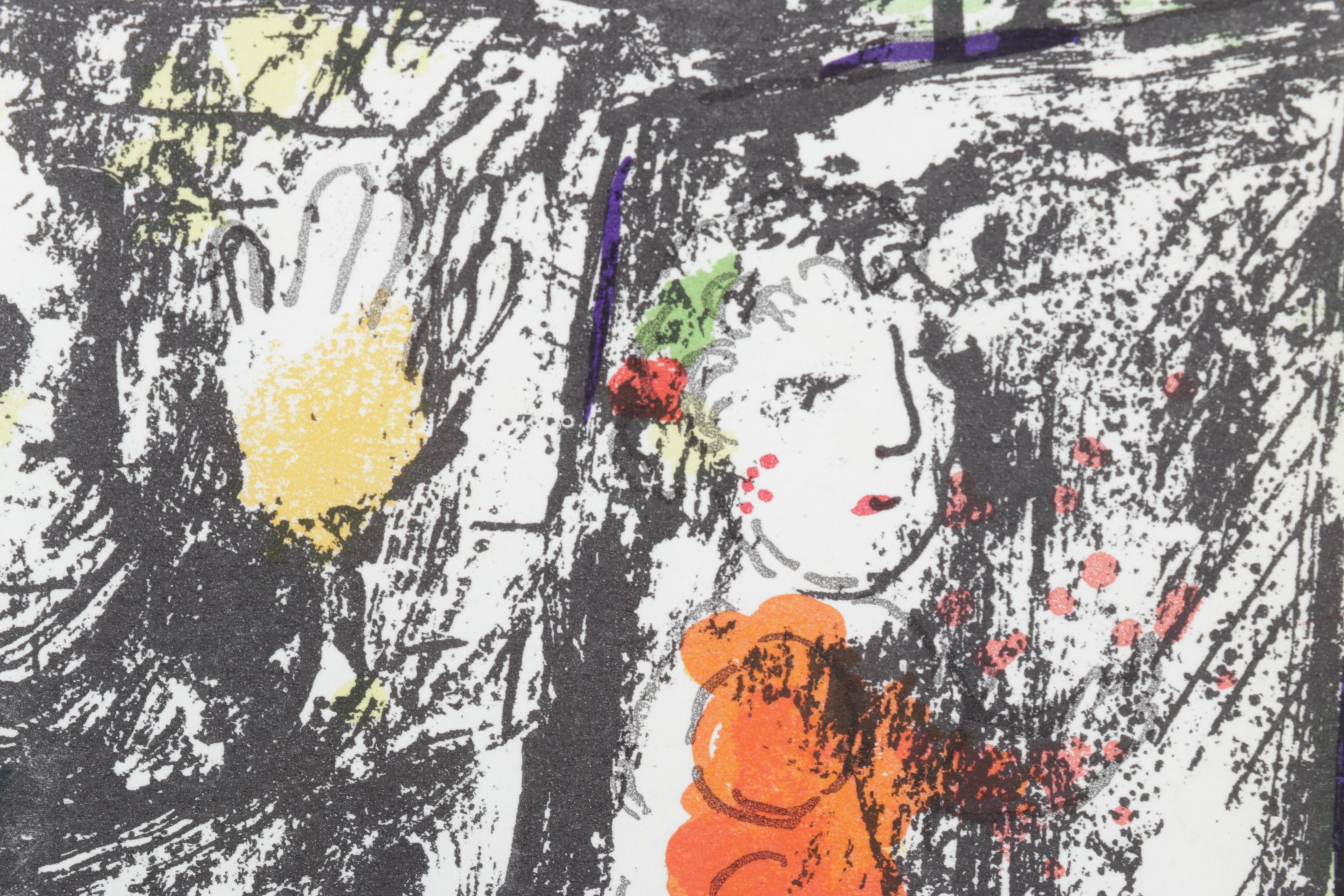 Marc Chagall Color Lithograph Cover for "Derrière le Miroir," 1969