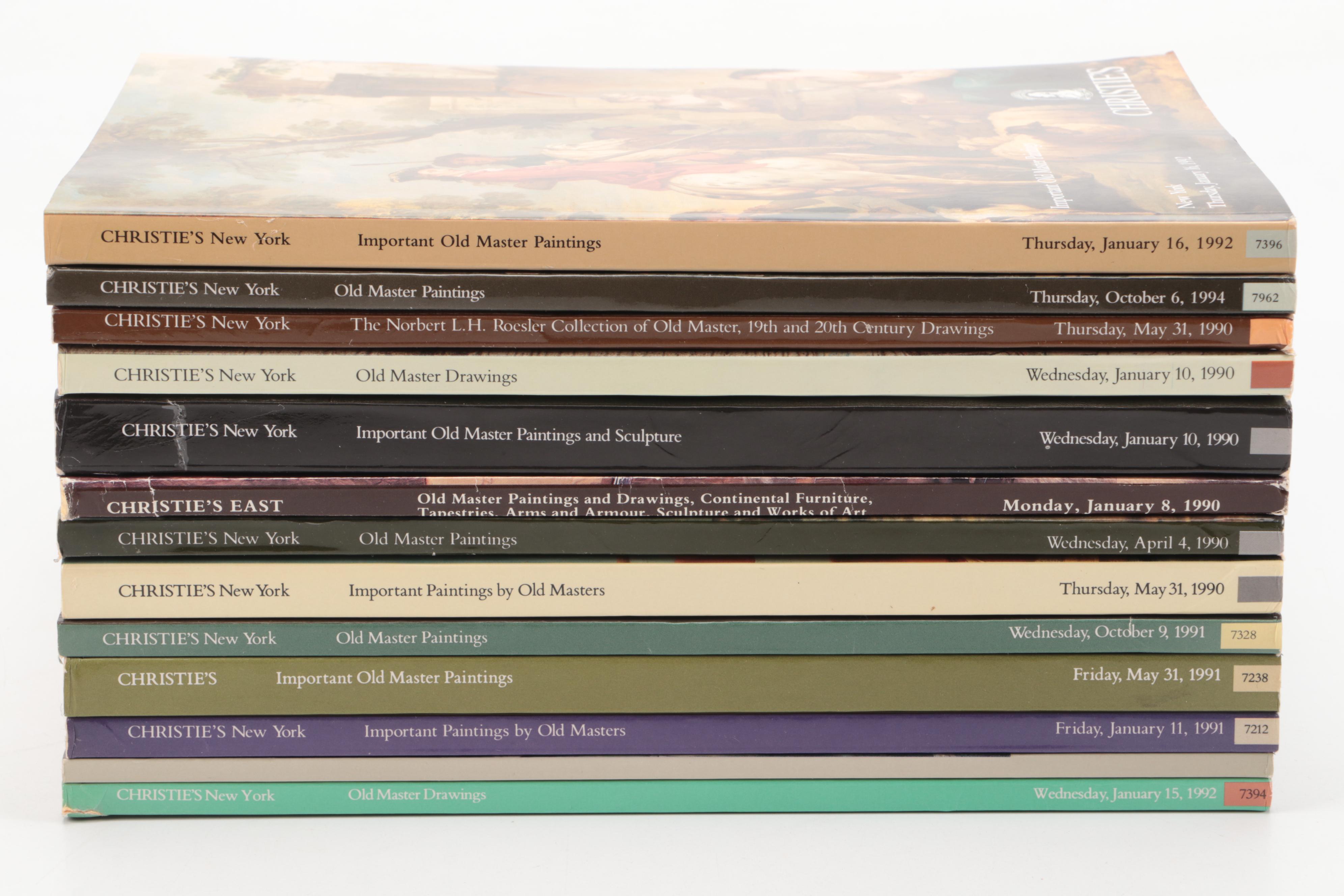 Christie's Old Master Paintings, Drawings, & More Auction Catalogs, Late 20th C.