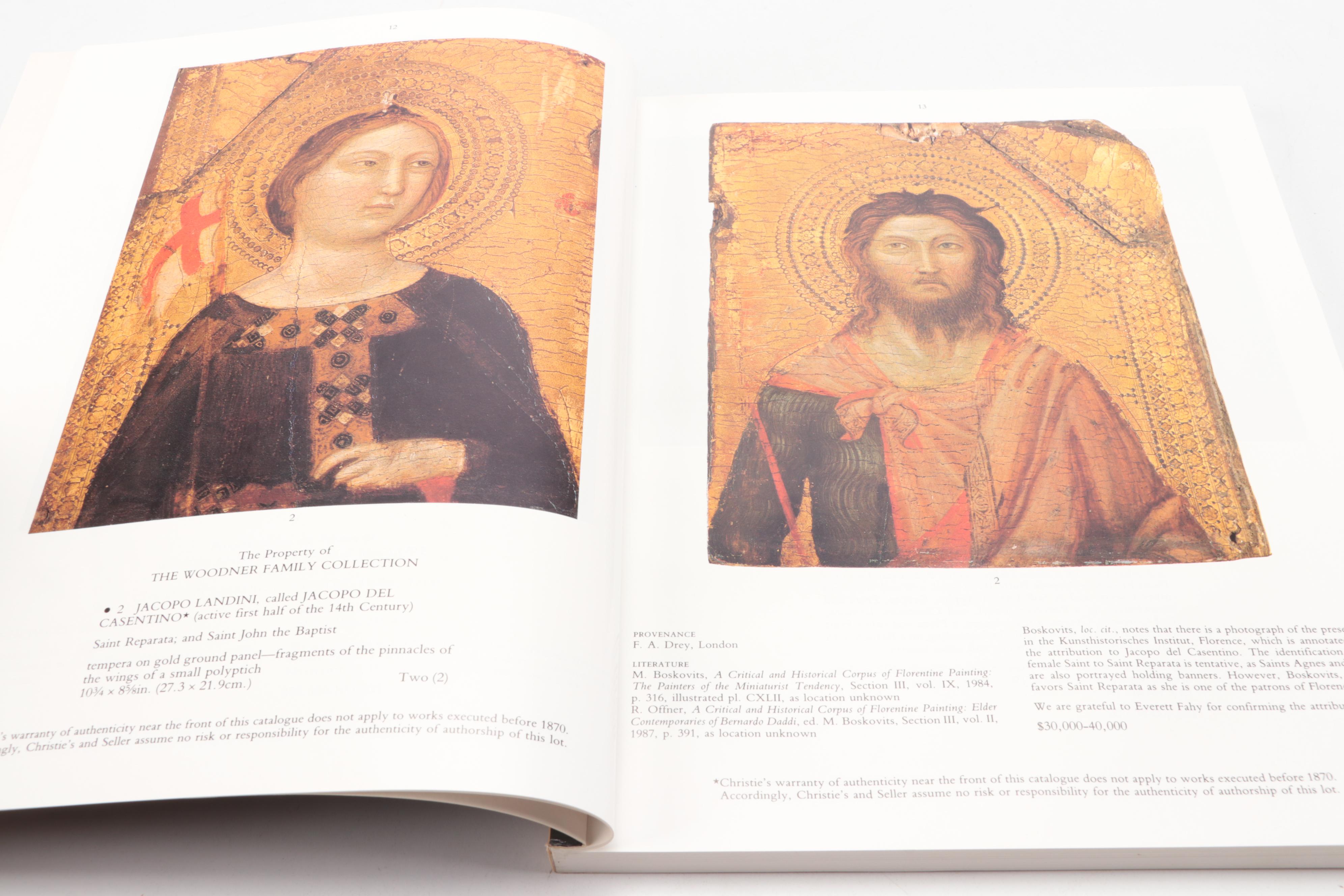 Christie's Old Master Paintings, Drawings, & More Auction Catalogs, Late 20th C.