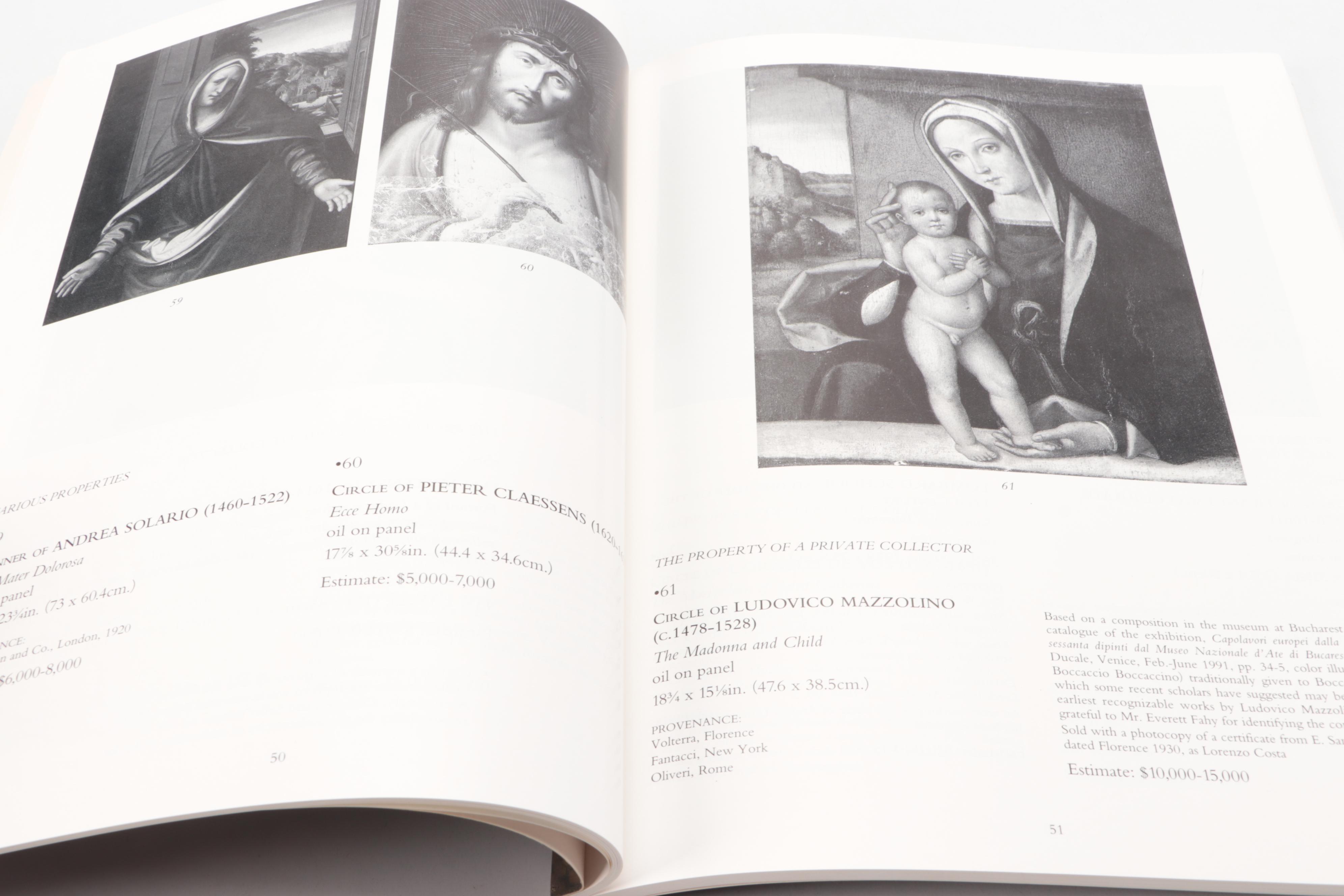 Christie's Old Master Paintings, Drawings, & More Auction Catalogs, Late 20th C.