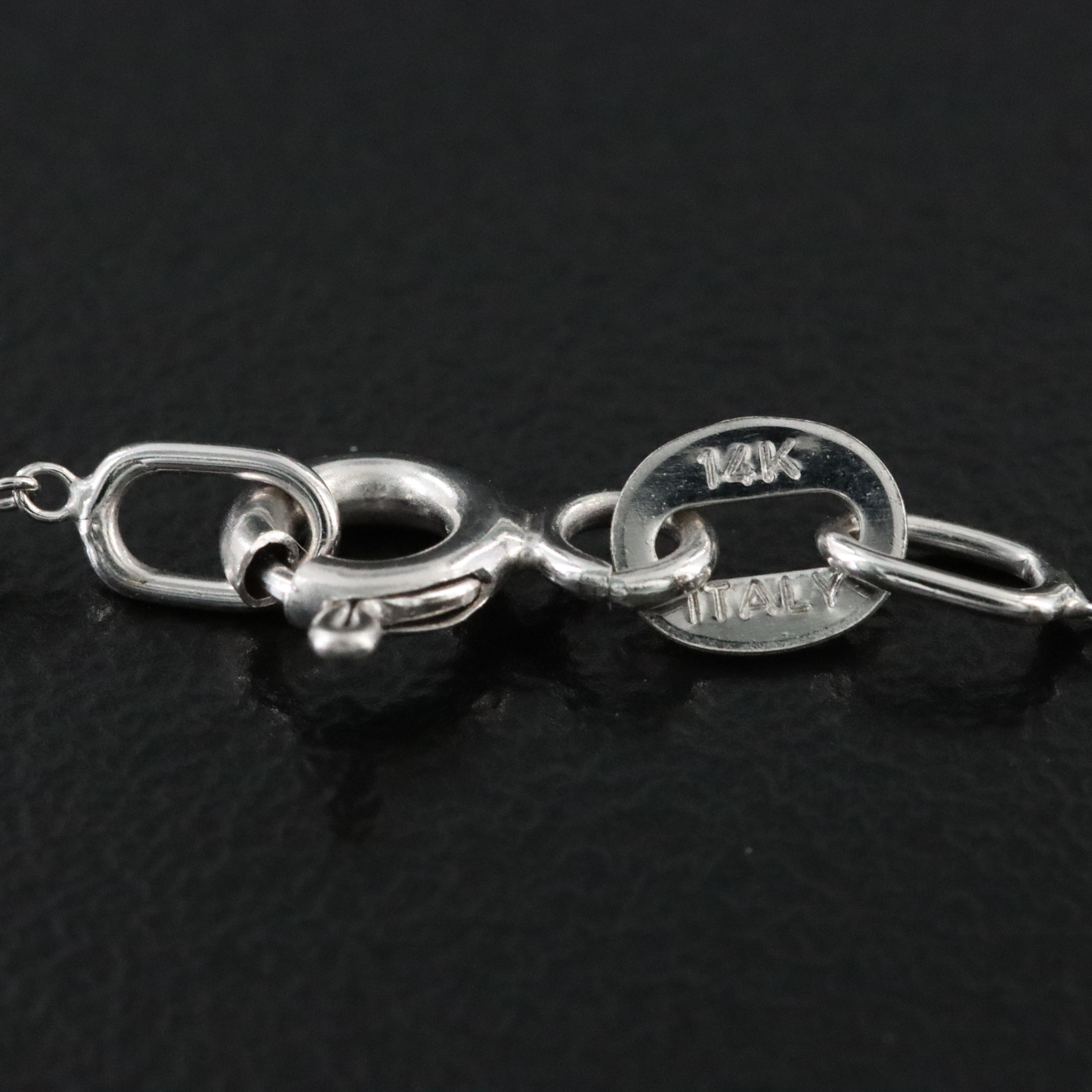 14K 4.02 CT Lab Grown Diamond Solitaire Pendant Necklace with IGI Report