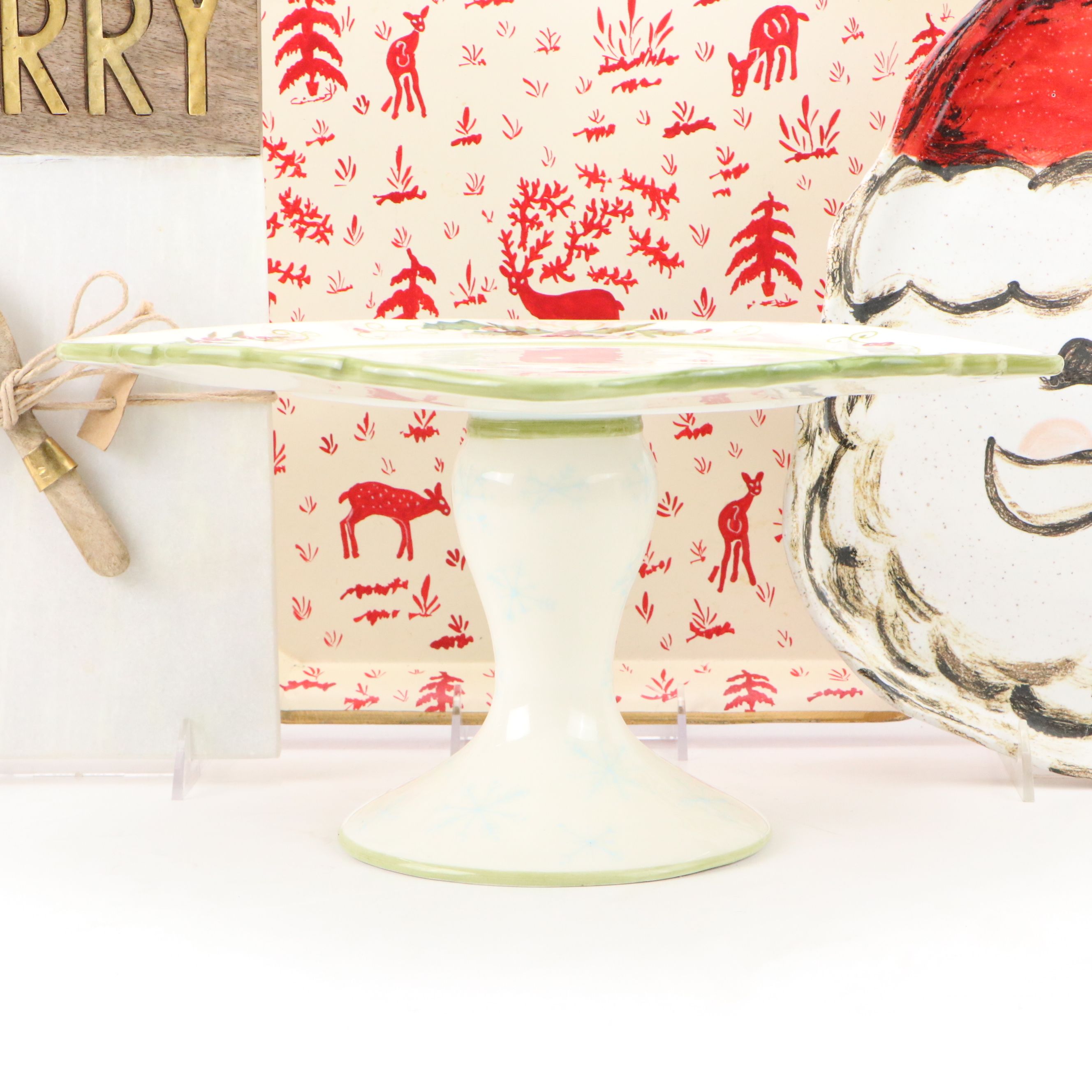Tracy Porter Hand-Painted Cake Stand, Felted Gnomes and More Seasonal Décor