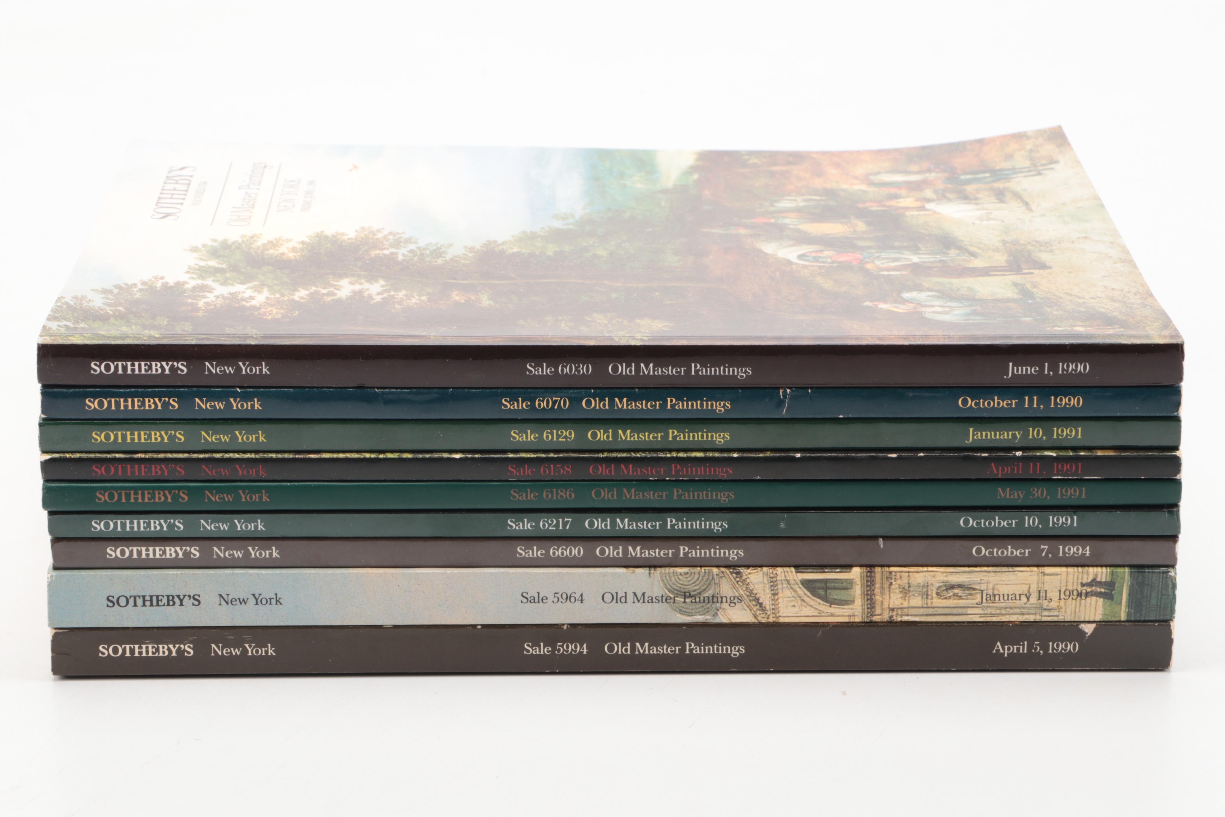 Sotheby's "Old Master Paintings" Auction Catalogs, Late 20th C.