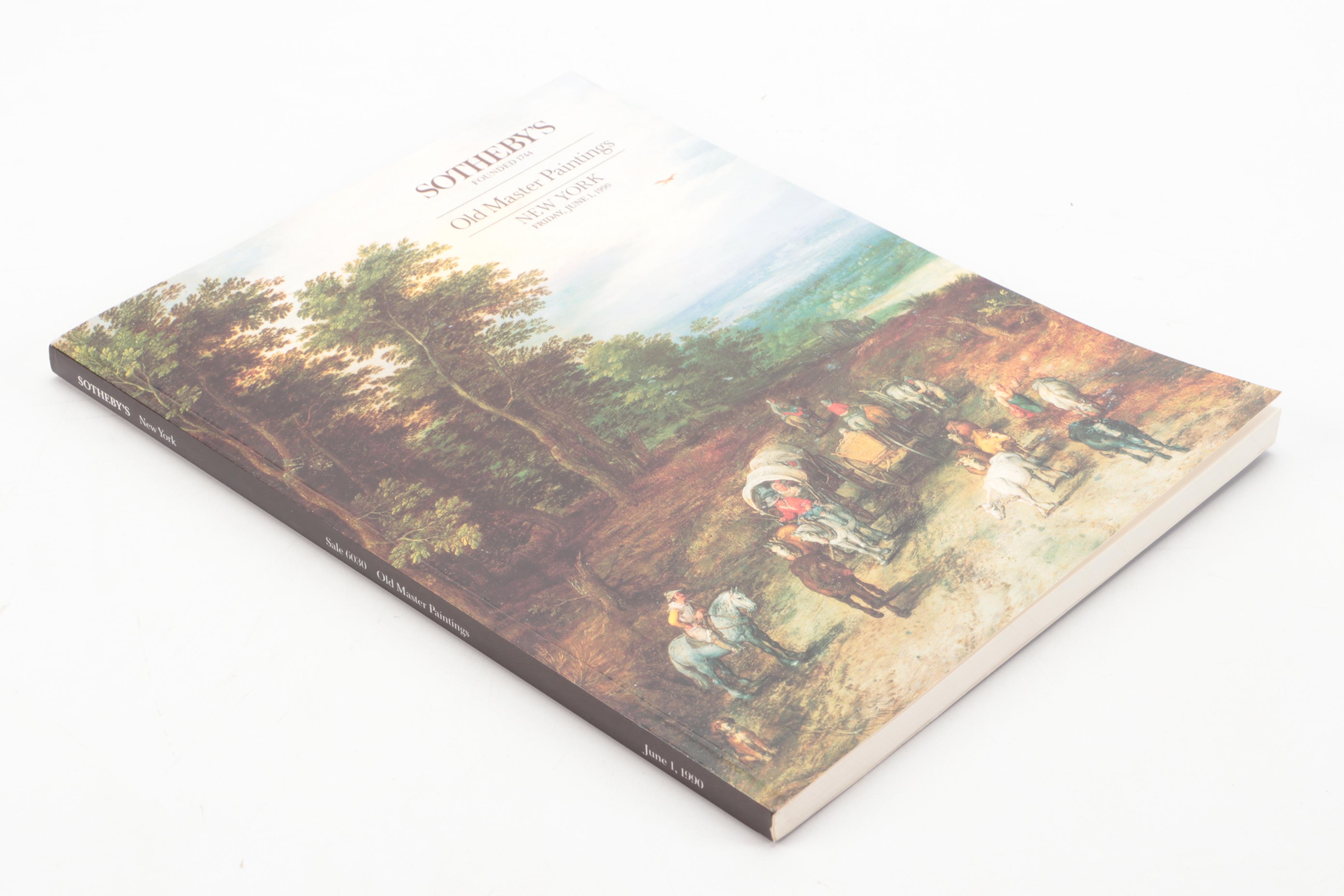 Sotheby's "Old Master Paintings" Auction Catalogs, Late 20th C.