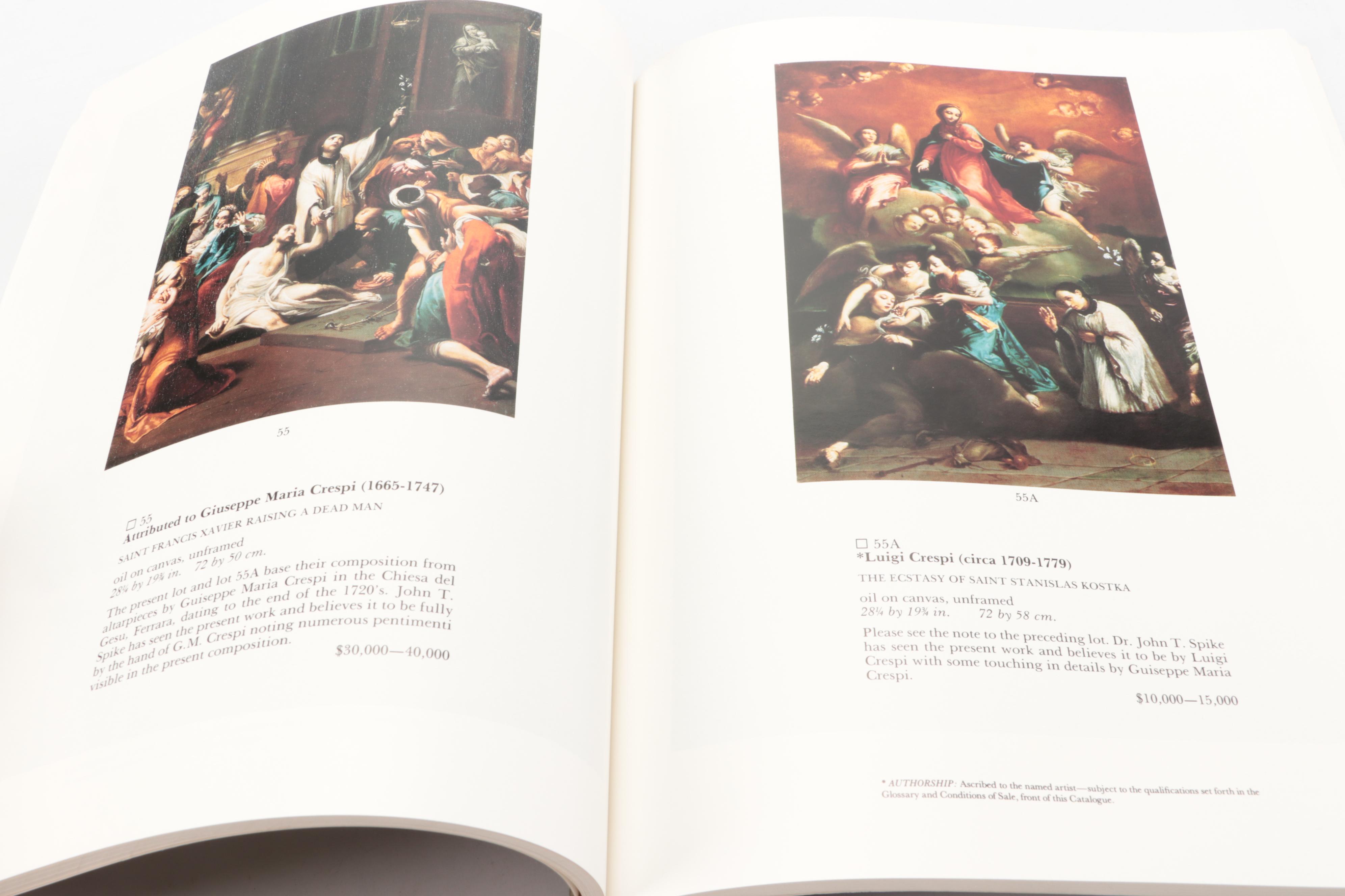 Sotheby's "Old Master Paintings" Auction Catalogs, Late 20th C.