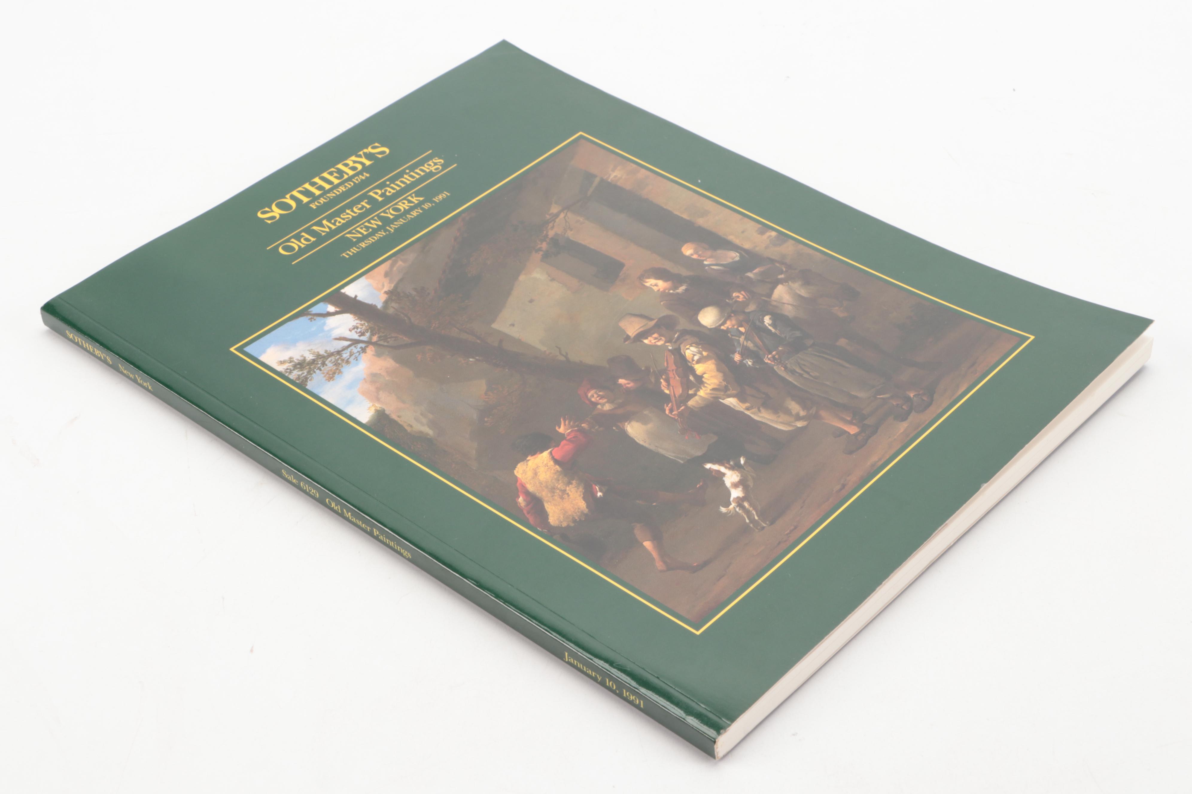 Sotheby's "Old Master Paintings" Auction Catalogs, Late 20th C.