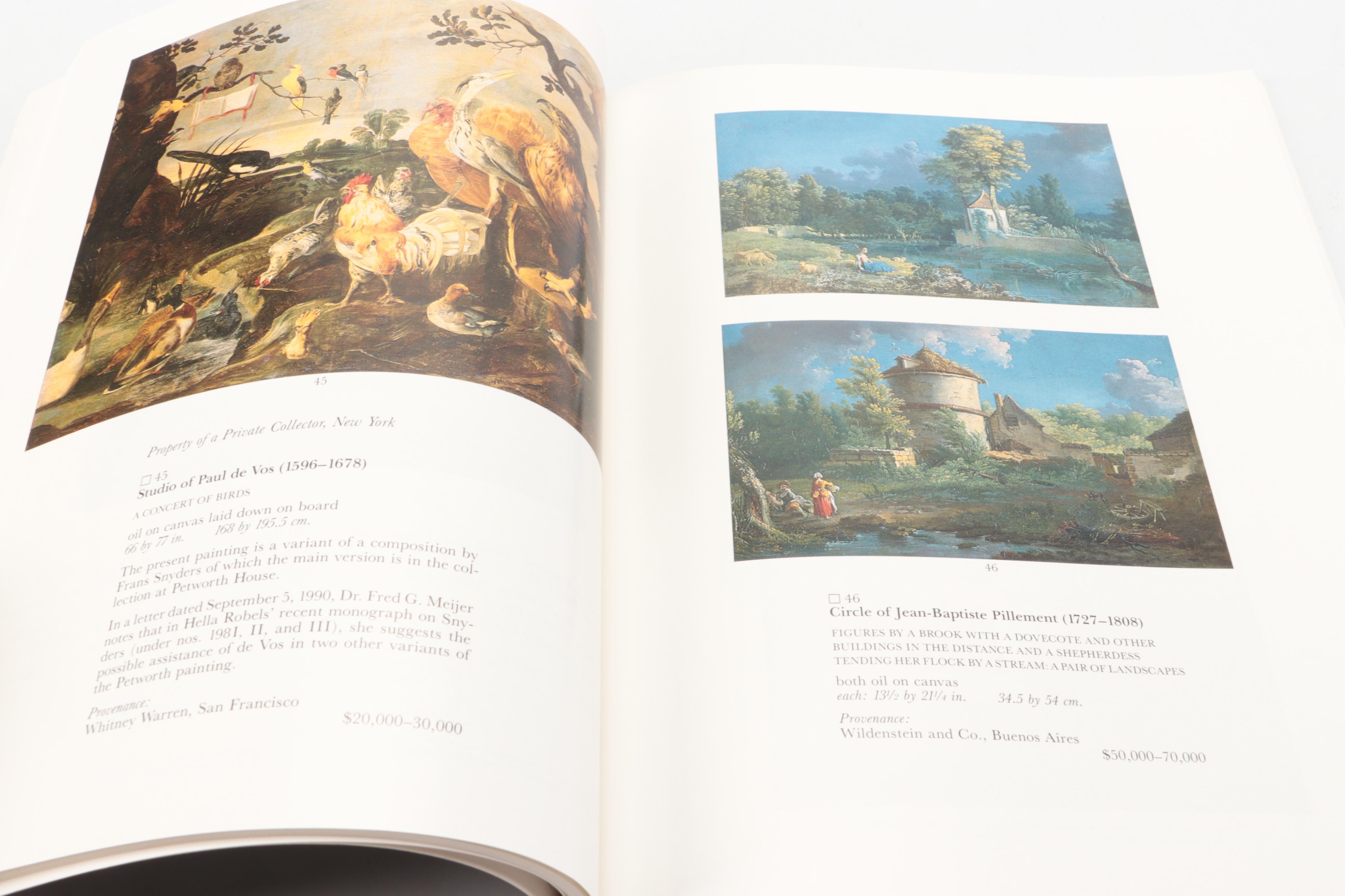 Sotheby's "Old Master Paintings" Auction Catalogs, Late 20th C.