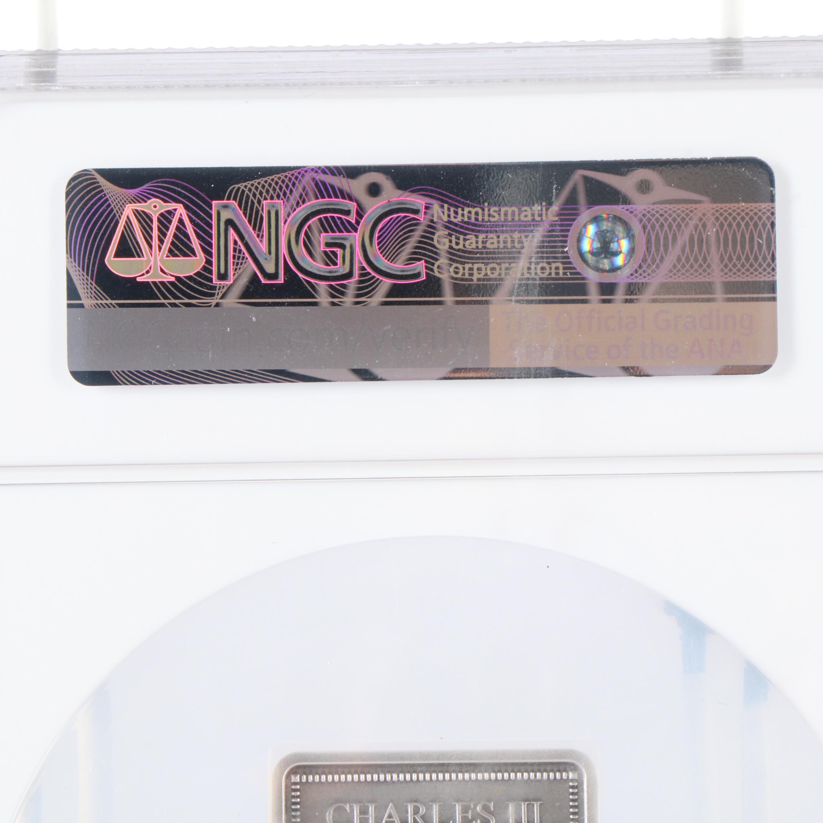 NGC MS70 Antiqued 2024 Nuie $2. Green Goblin Silver Coin