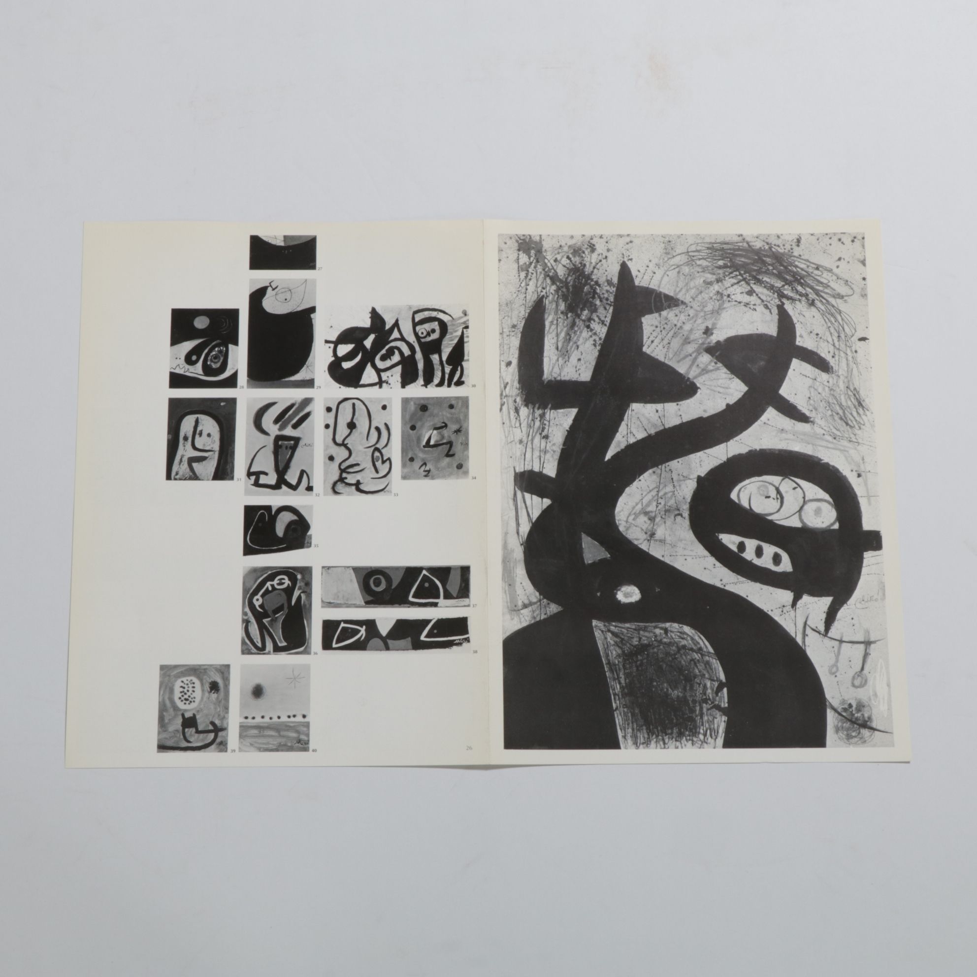 Joan Miró "Derrière le Miroir" #231 Double-Page Cover Lithograph, 1978