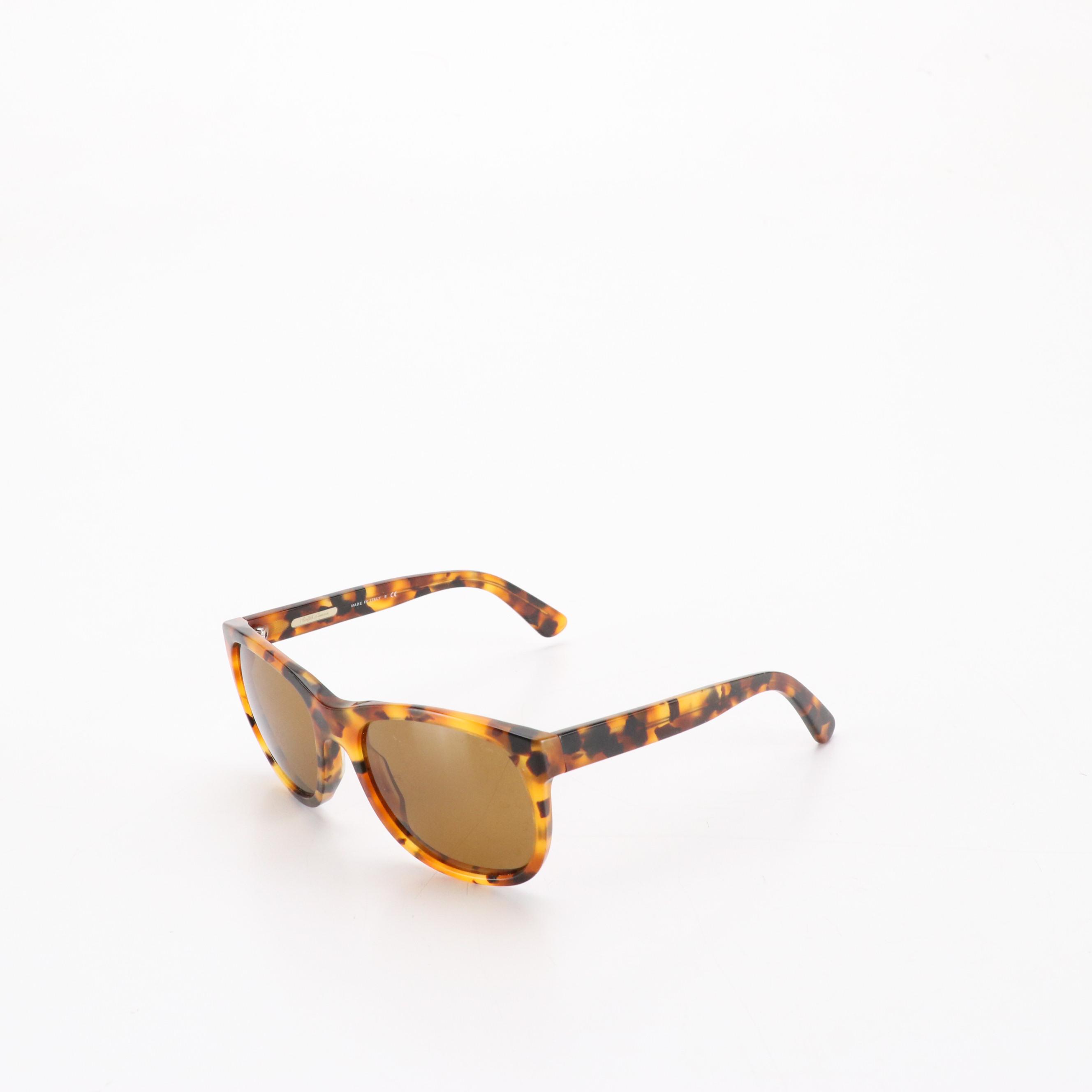 Ralph Lauren RL 8072-W 5031/53 Antique Tortoise Style Square Sunglasses in Case