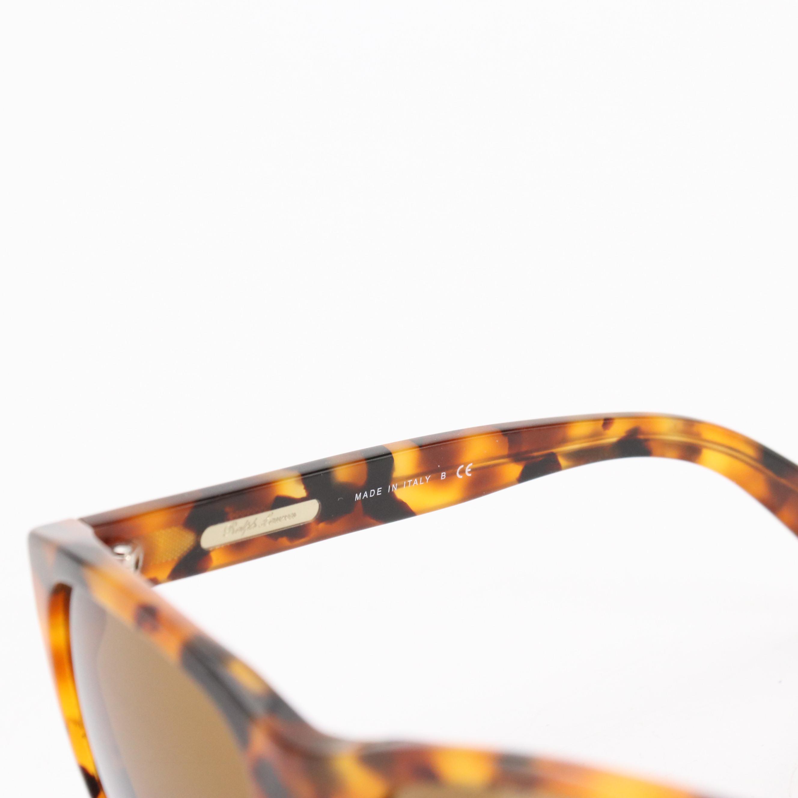 Ralph Lauren RL 8072-W 5031/53 Antique Tortoise Style Square Sunglasses in Case