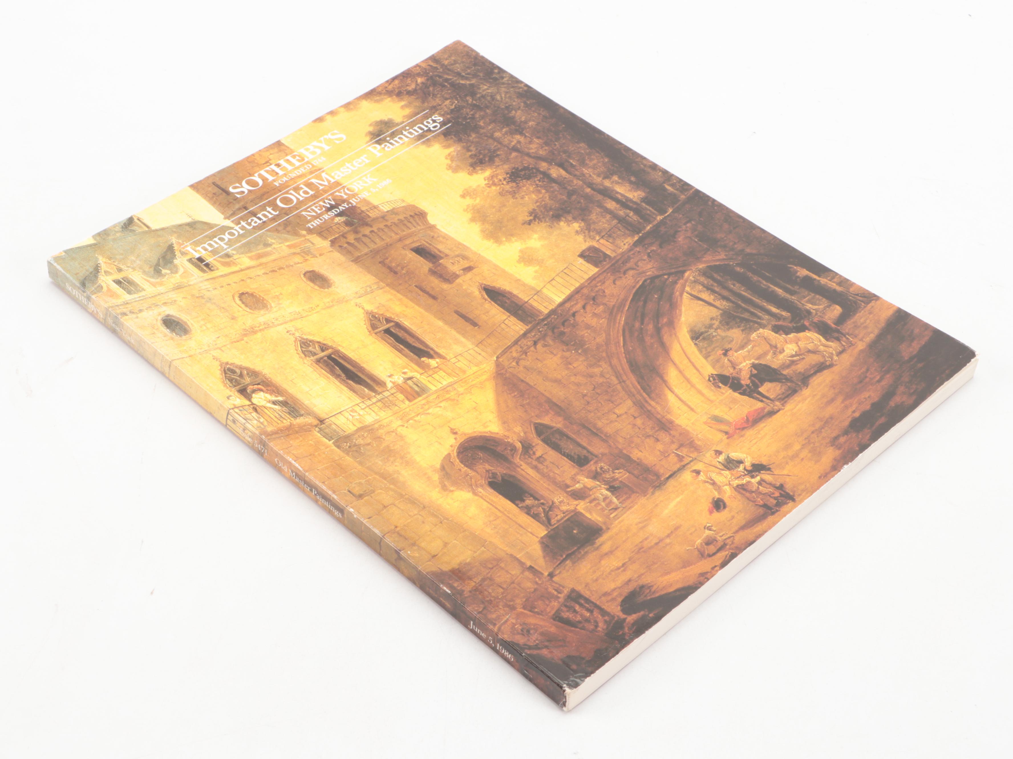 Sotheby's Old Master Drawings and Paintings Auction Catalogs, Late 20th C.