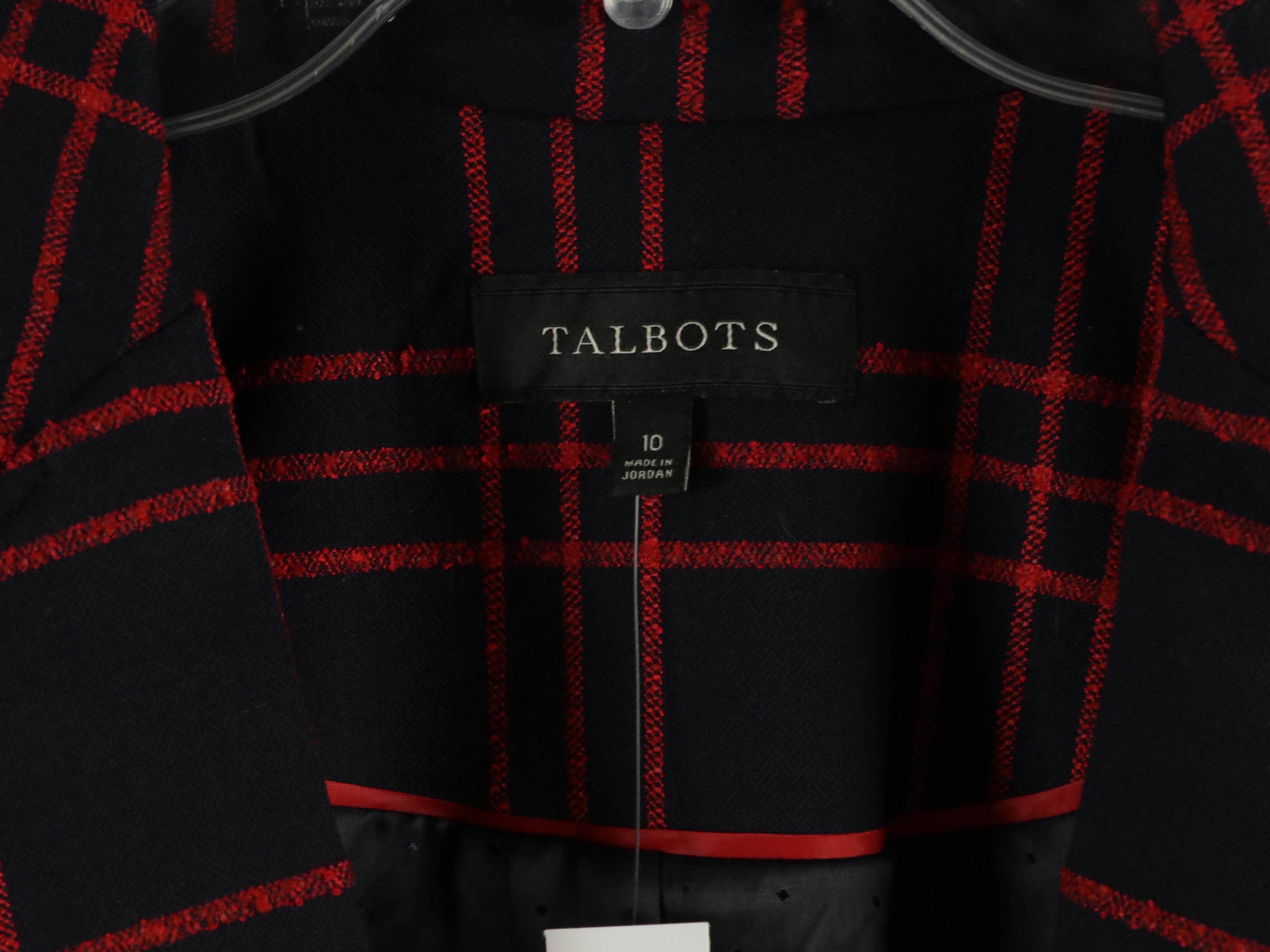 Talbots Plaid and Striped Blazers, Knit Cardigans and Dress Pants, With Tags