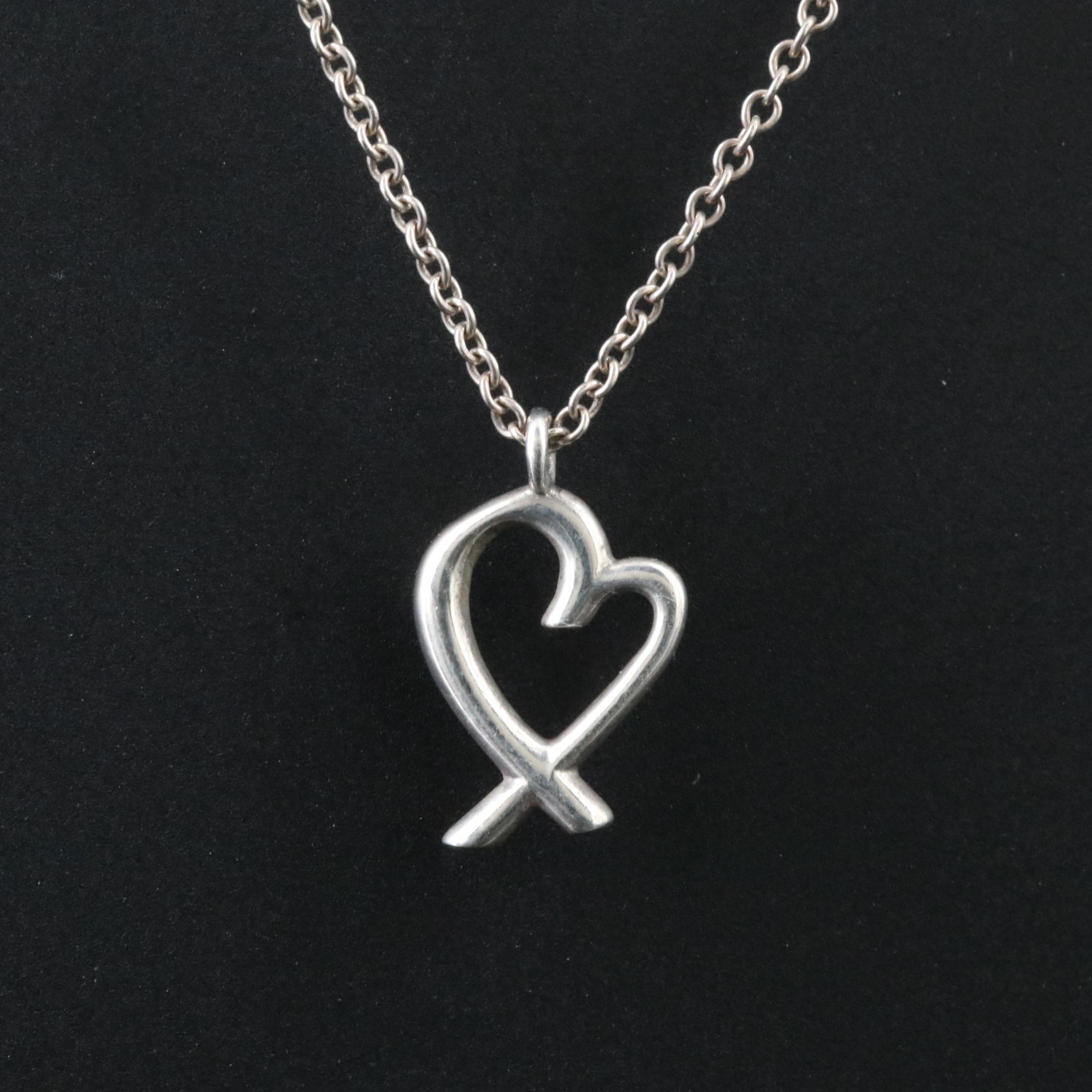 Paloma Picasso for Tiffany & Co. Loving Heart Sterling Necklace
