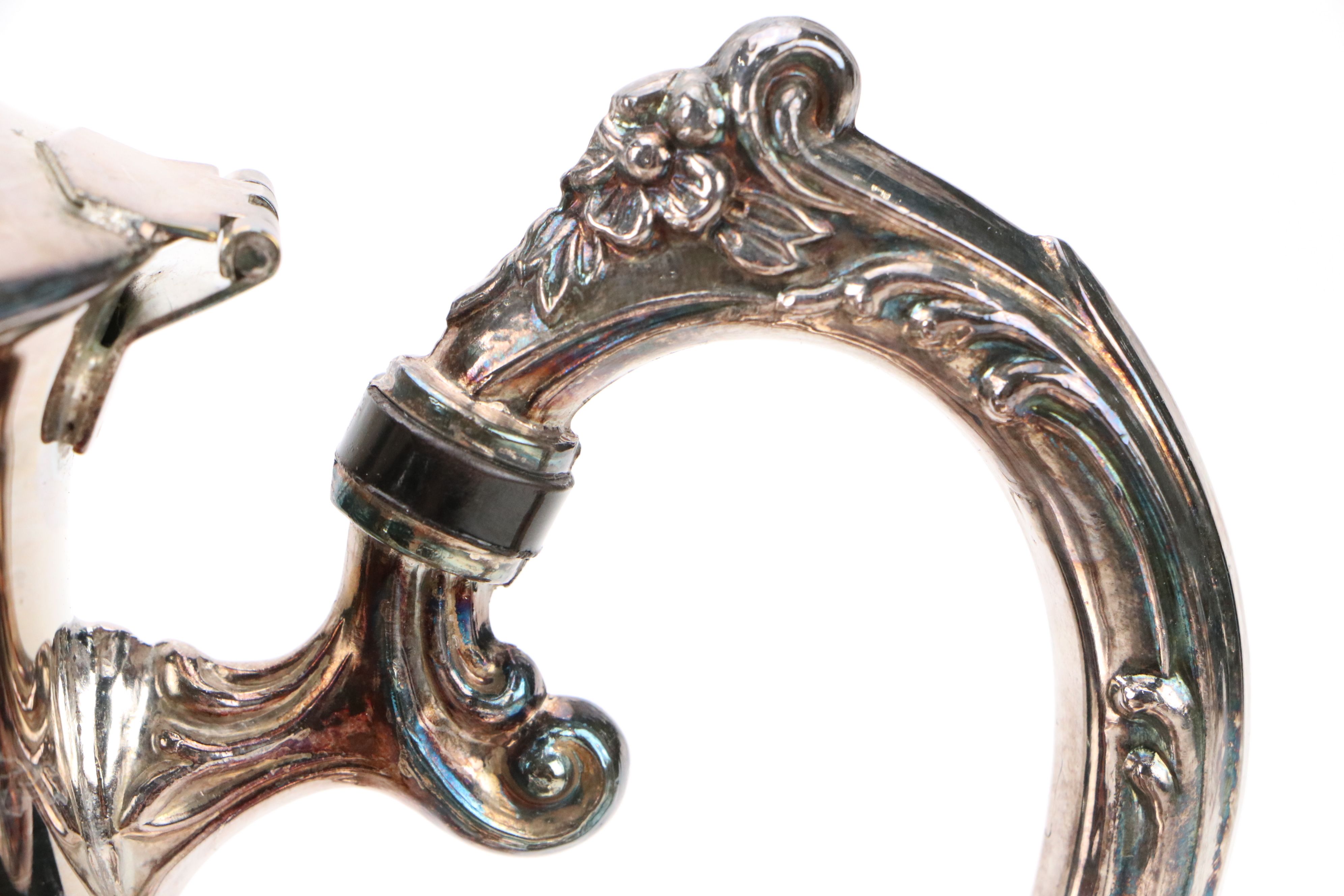 Leonard Silver Plate Footed Coffee Service with Tray