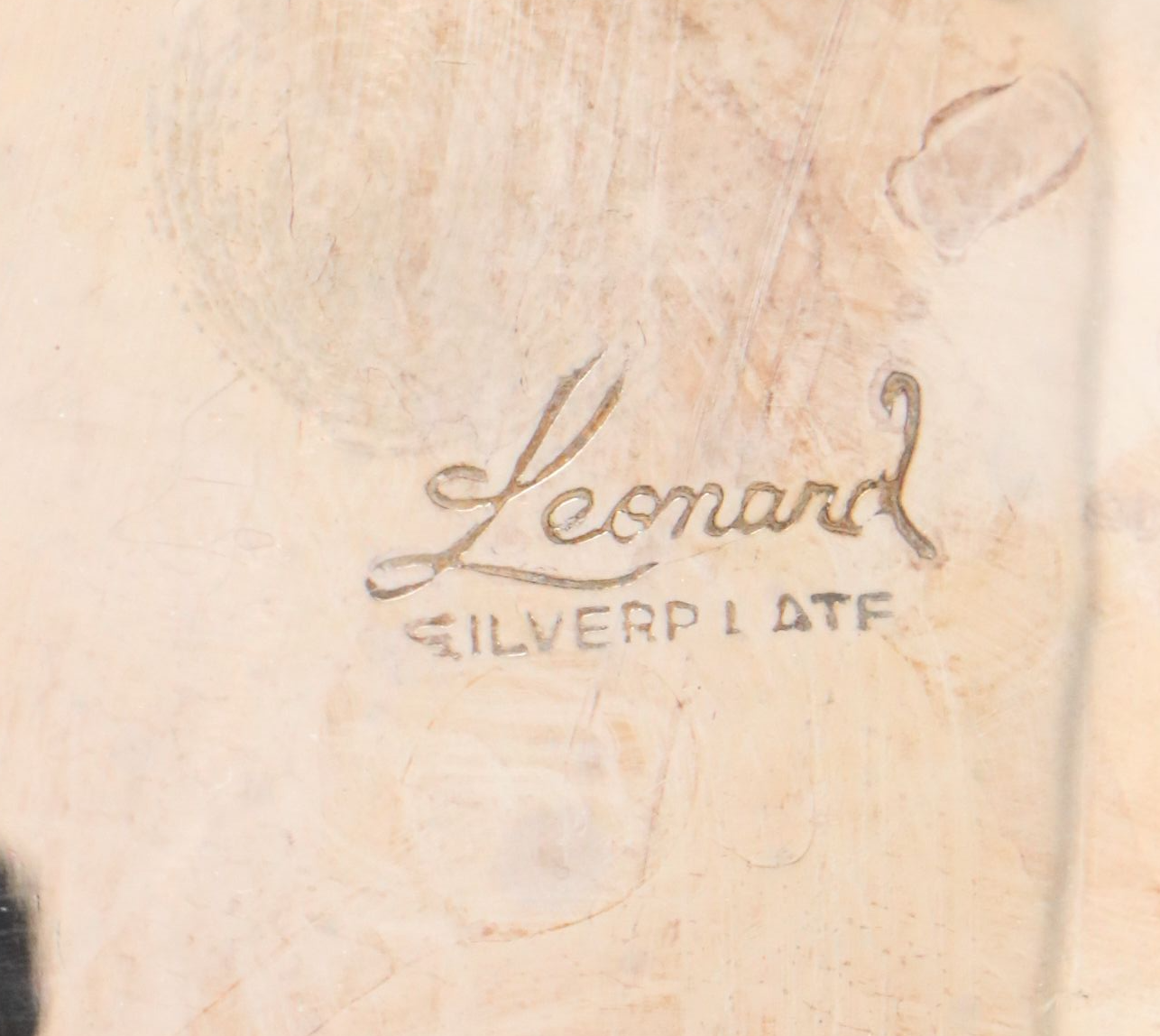 Leonard Silver Plate Footed Coffee Service with Tray