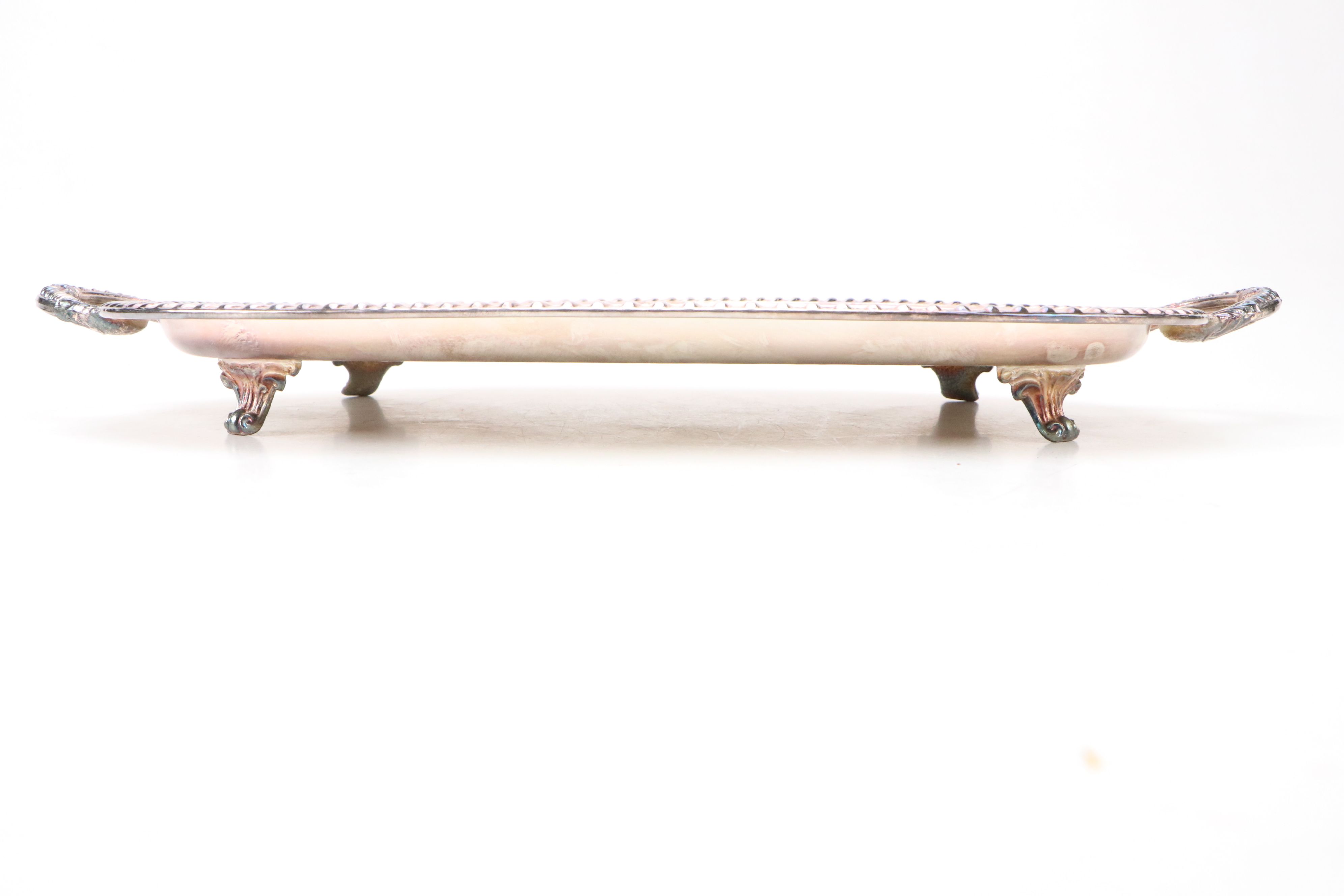 Leonard Silver Plate Footed Coffee Service with Tray