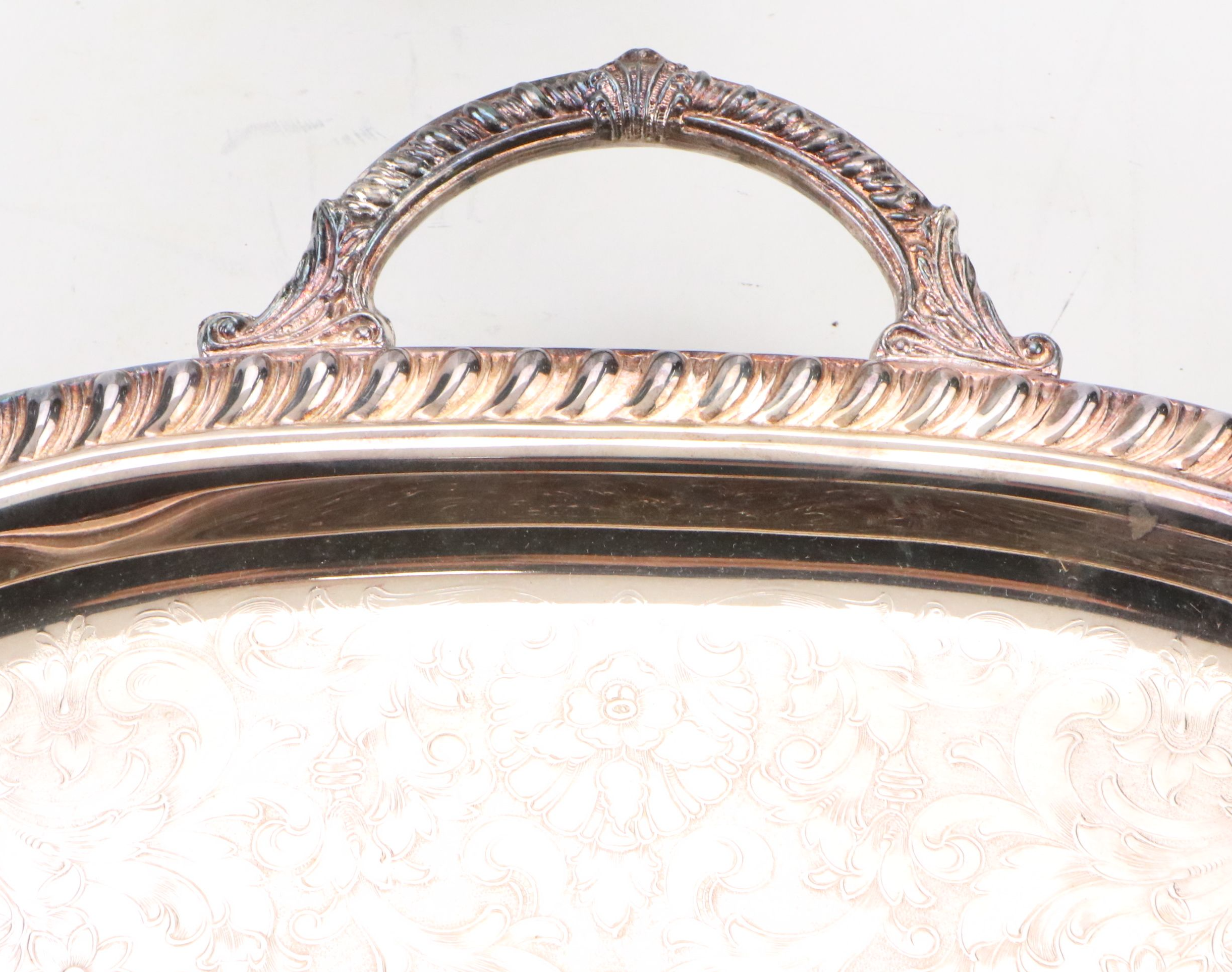 Leonard Silver Plate Footed Coffee Service with Tray