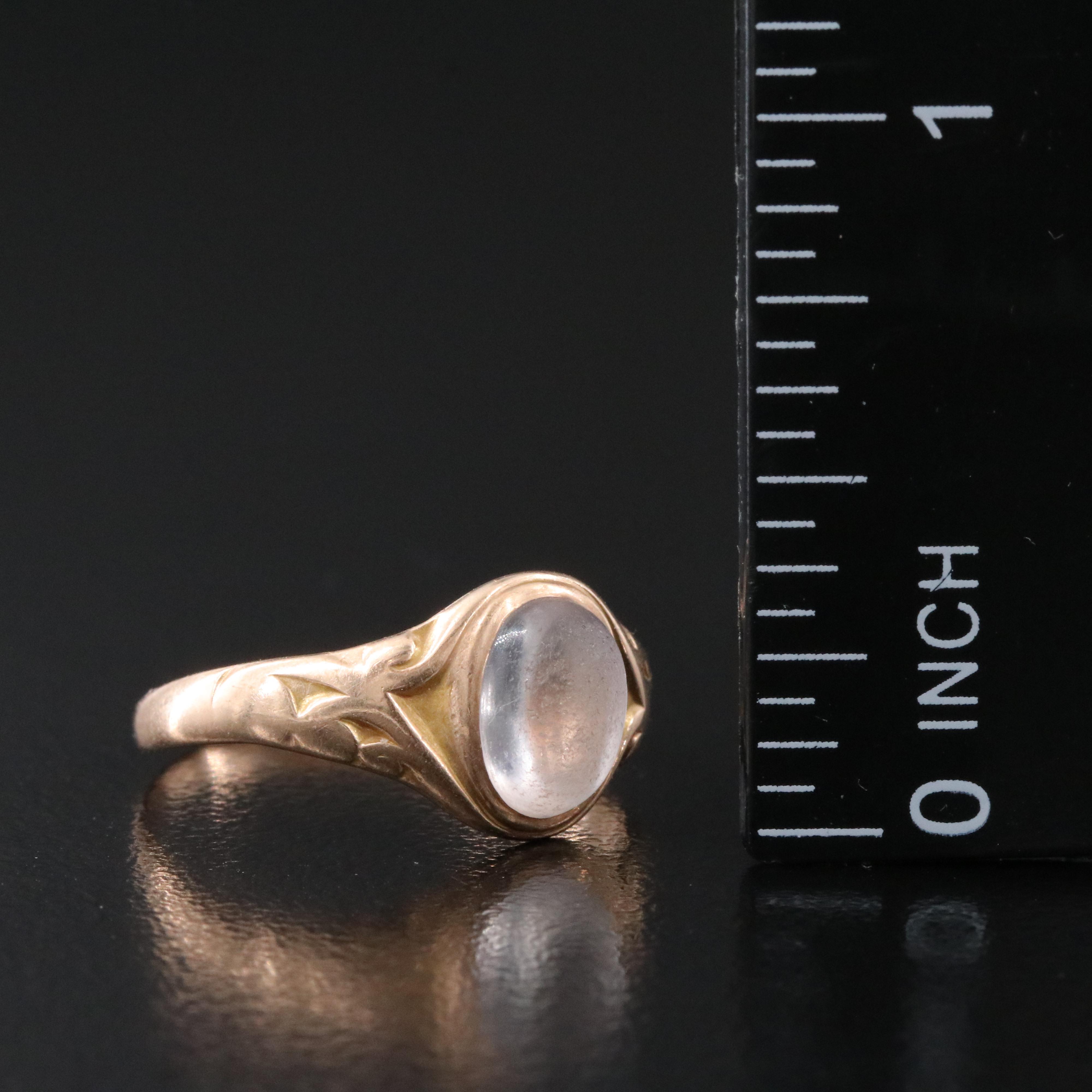 10K Rock Crystal Quartz Ring