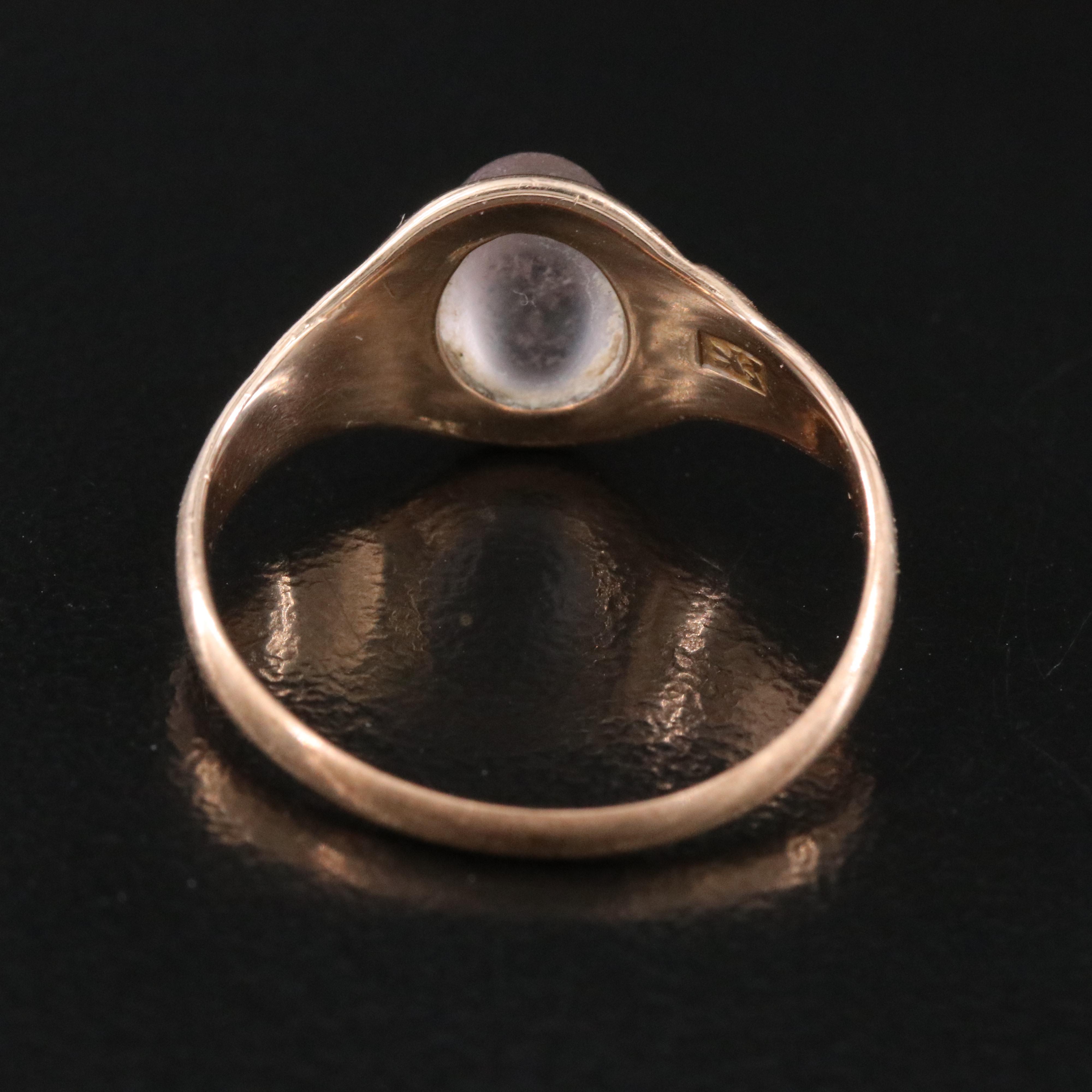 10K Rock Crystal Quartz Ring