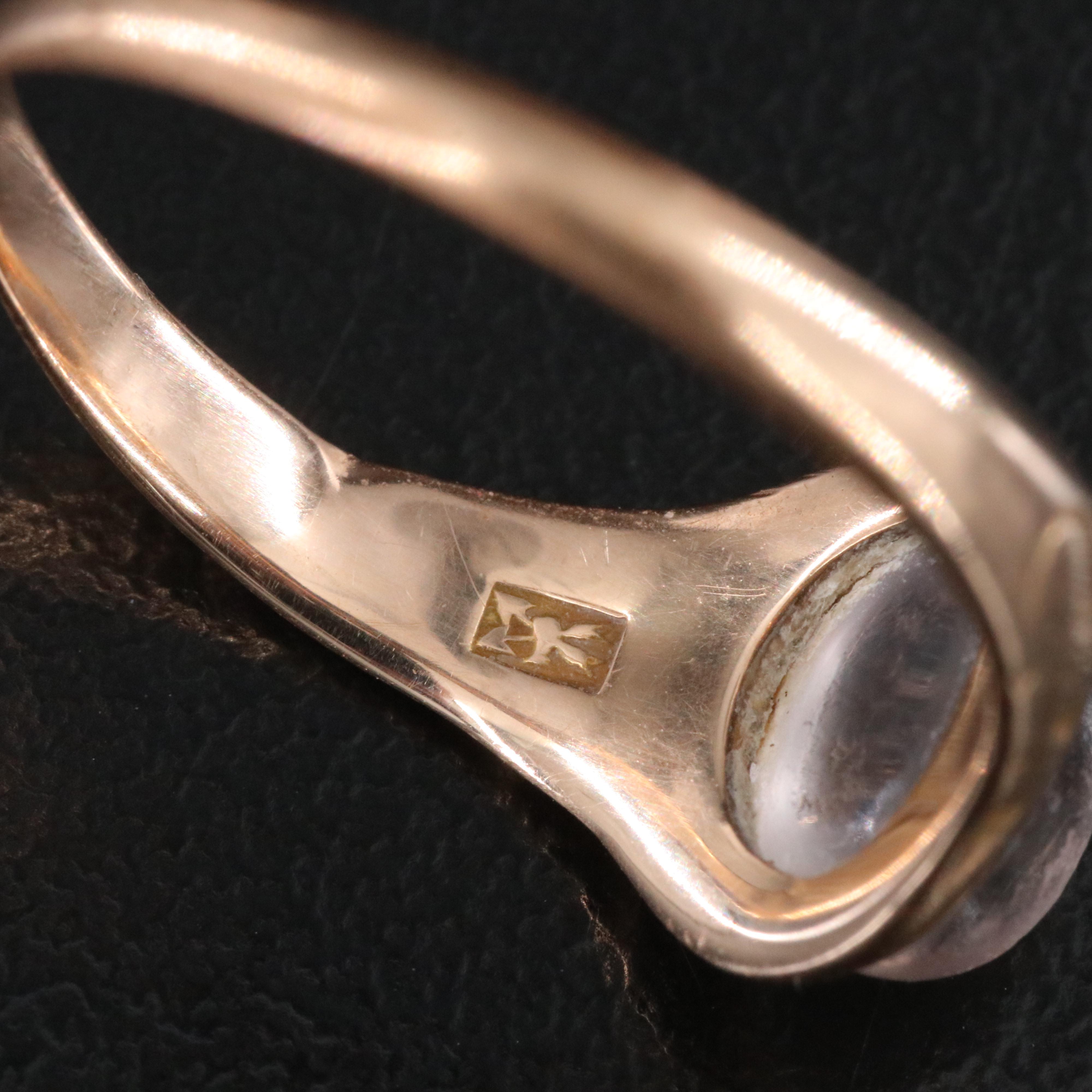 10K Rock Crystal Quartz Ring