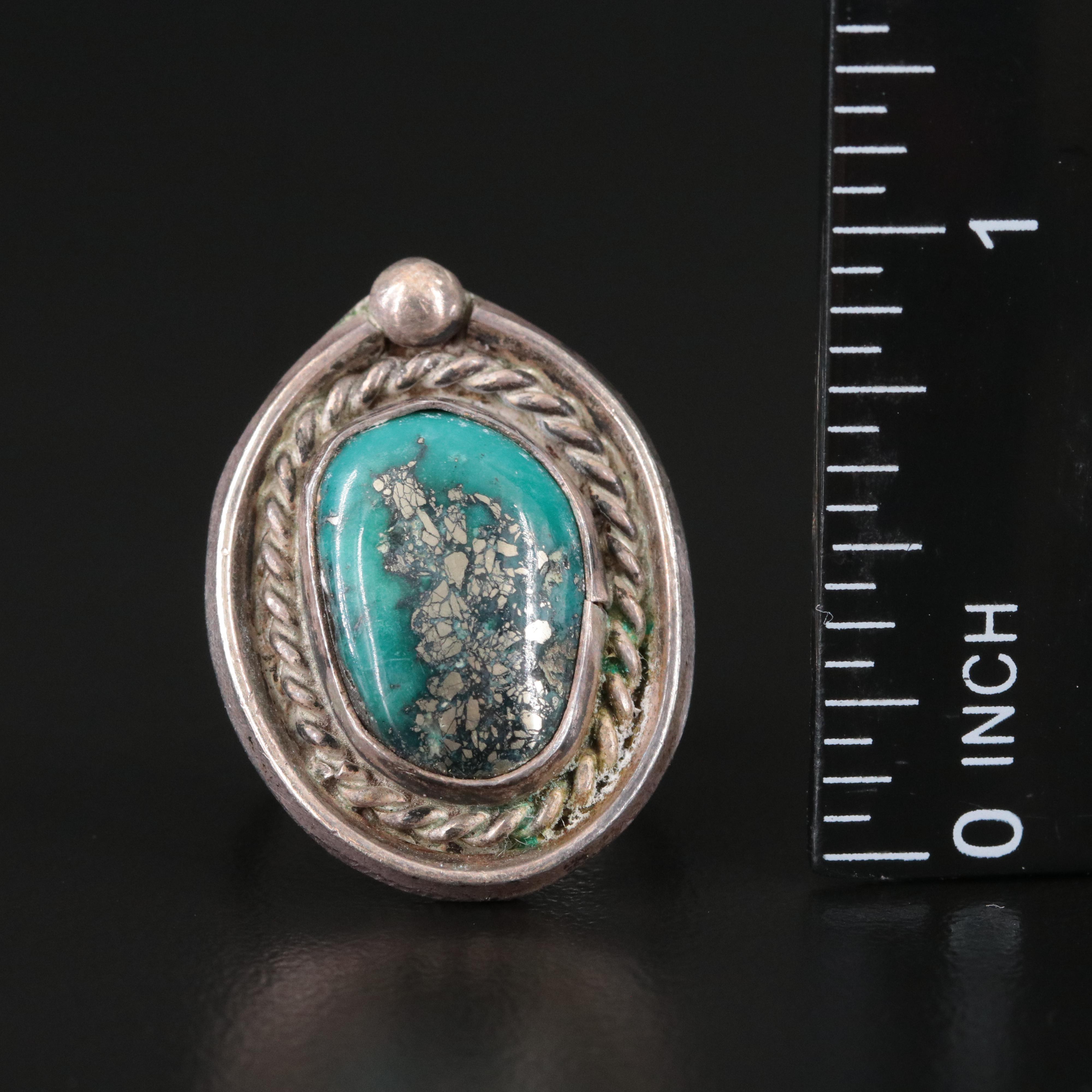 Sterling Ring Trio Featuring Turquoise