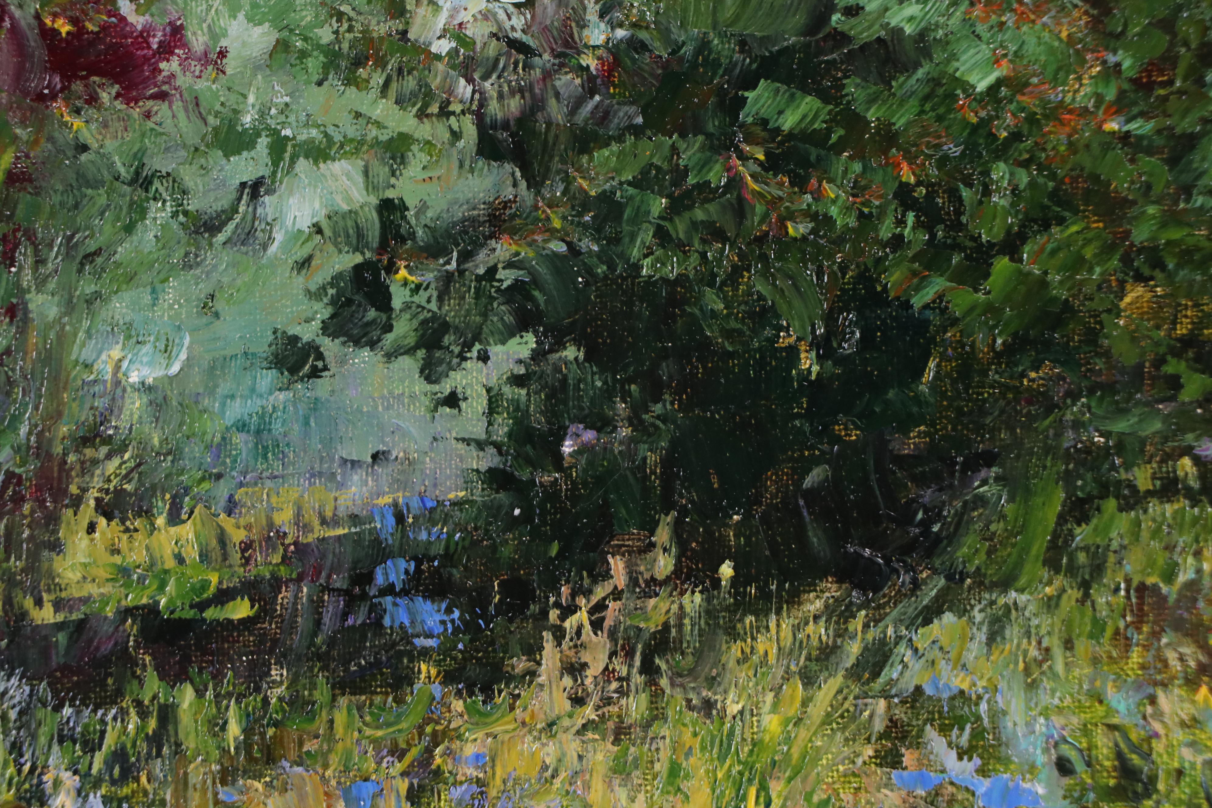 Garncarek Aleksander Floral Landscape Oil Painting, 2025