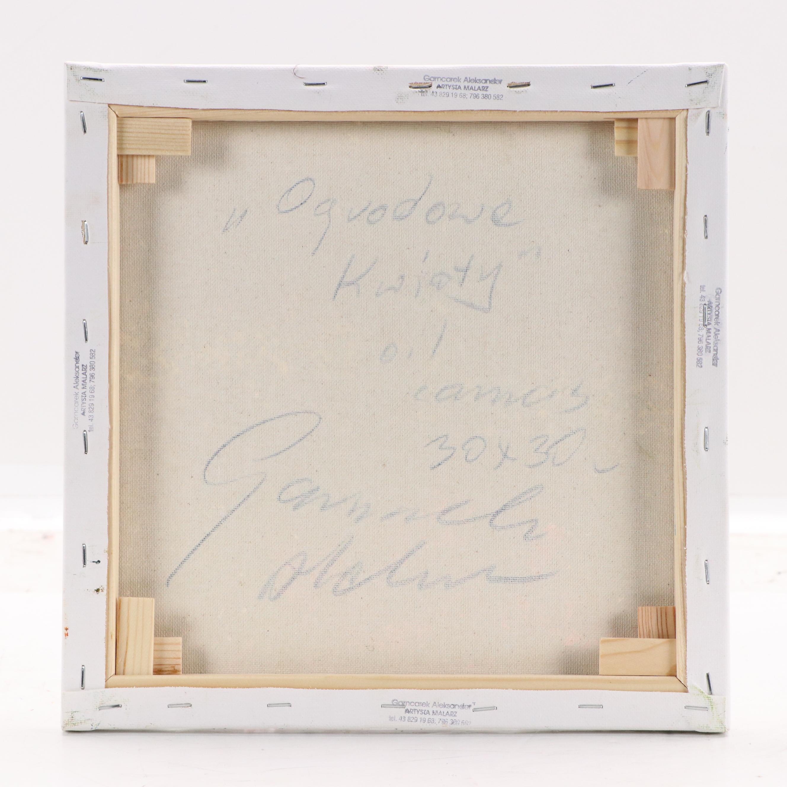 Garncarek Aleksander Floral Landscape Oil Painting, 2025