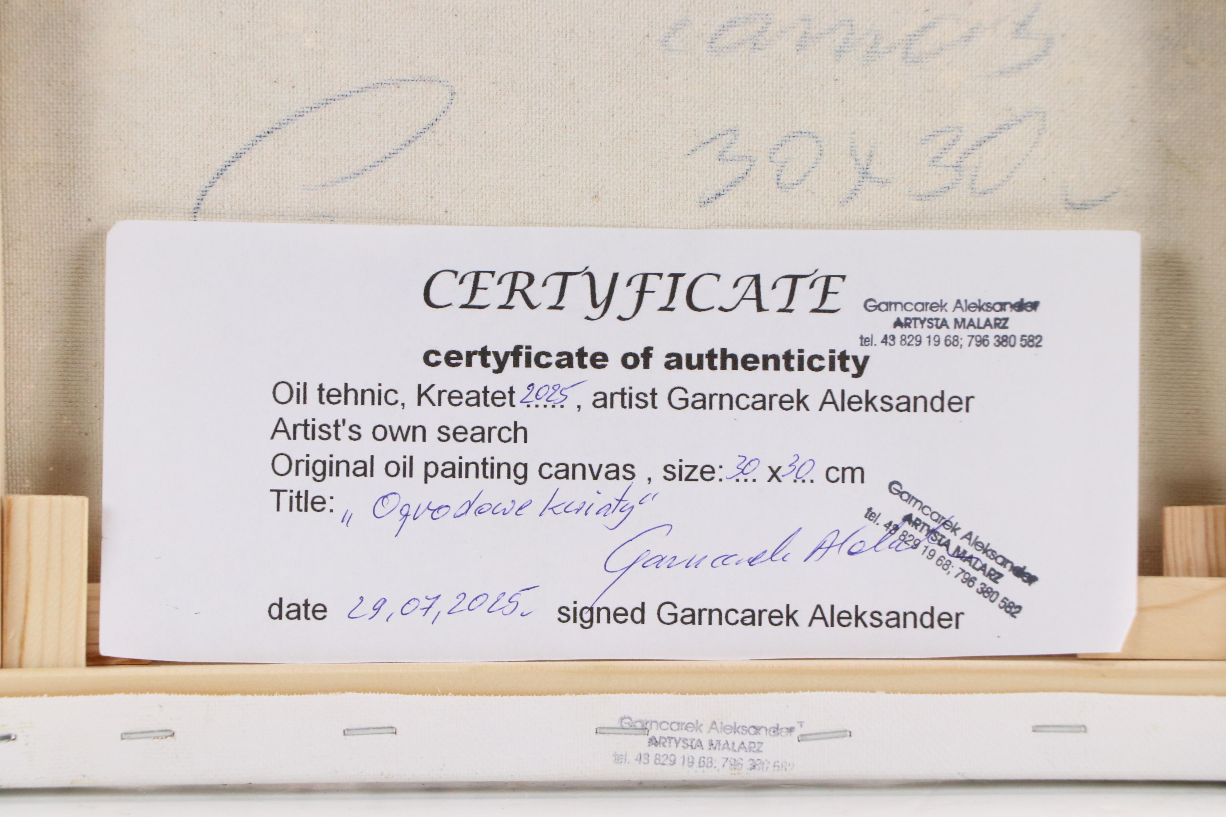 Garncarek Aleksander Floral Landscape Oil Painting, 2025