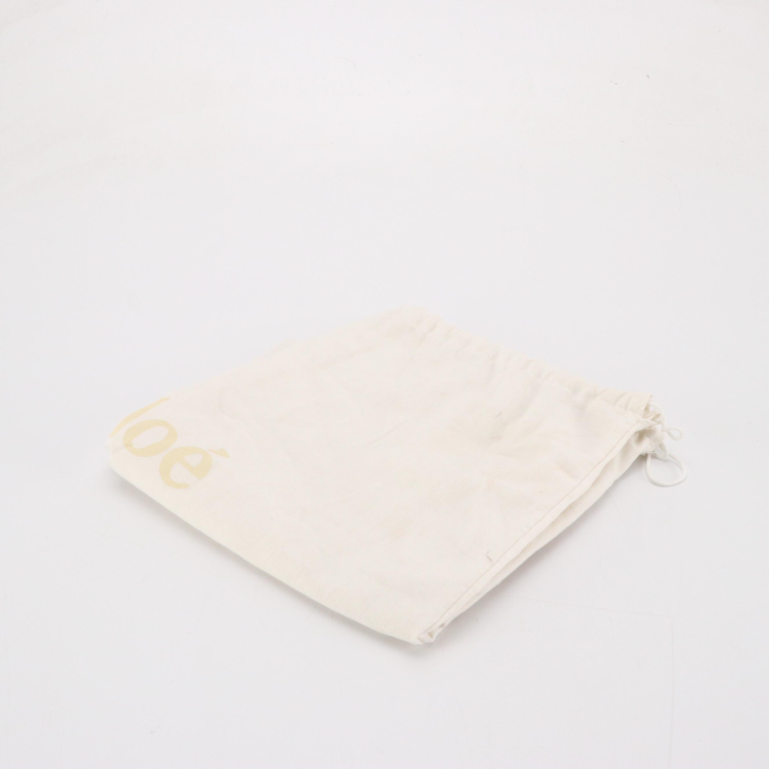 Chloé Lina Tote Bag in Ink Blue Suede and Caramel Brown Leather