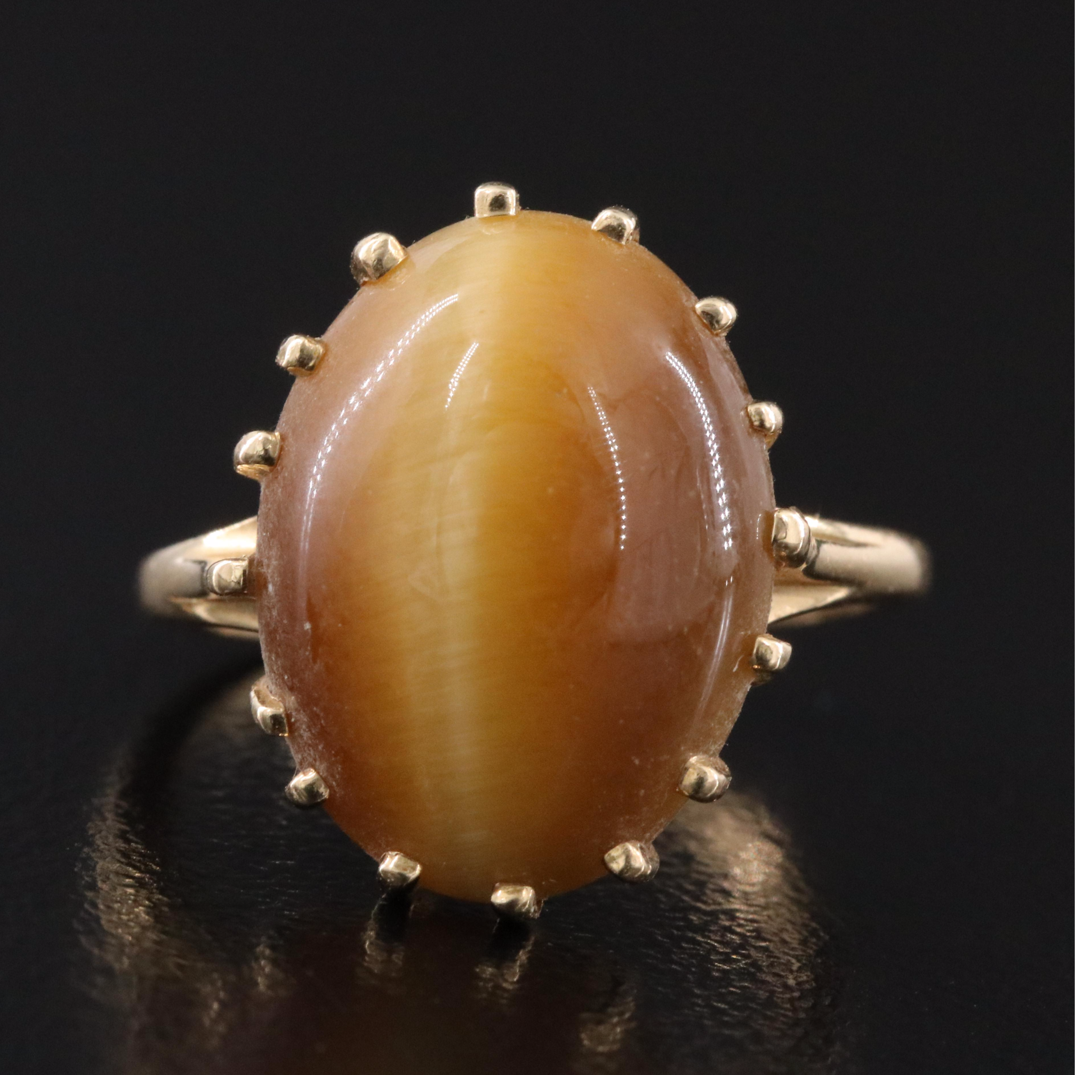 14K Tiger's Eye Ring