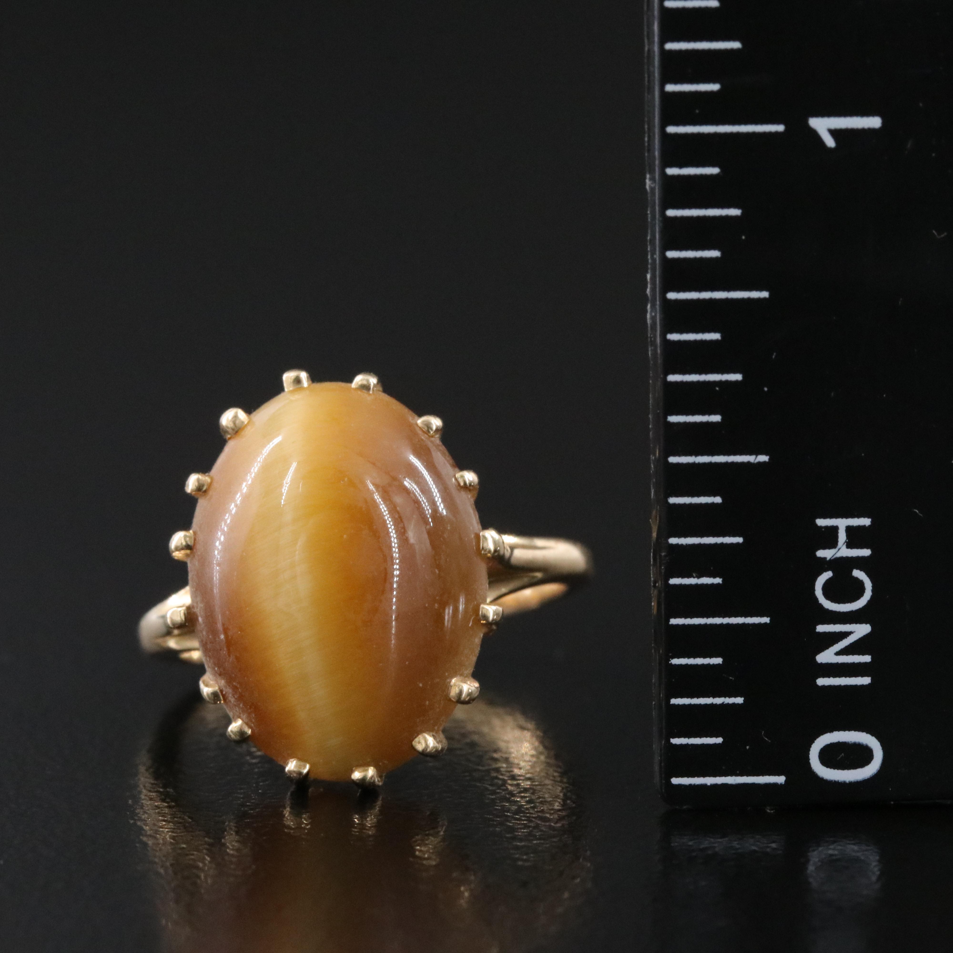 14K Tiger's Eye Ring