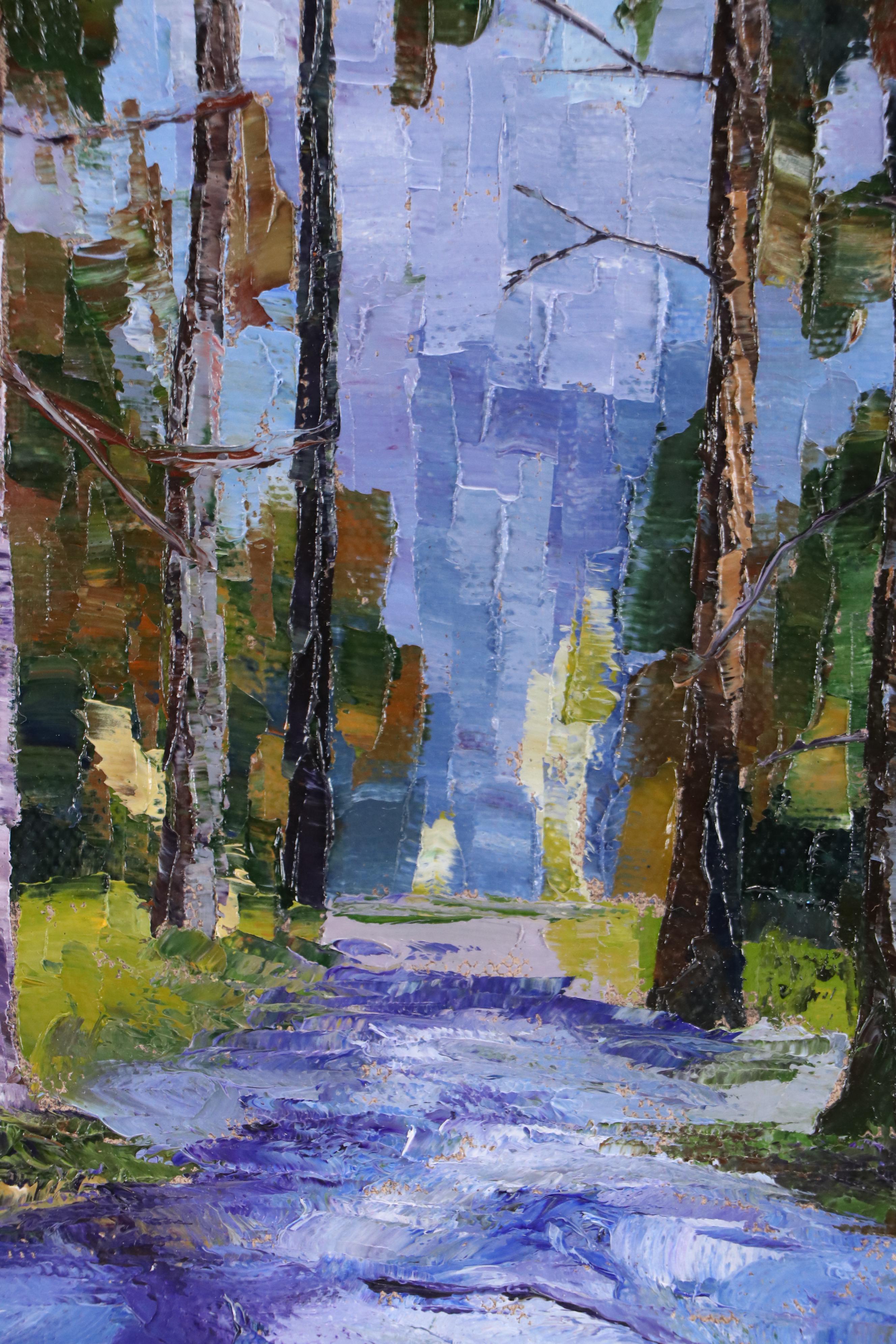 James Baldoumas Landscape Oil Painting "Forest Scene," 2025