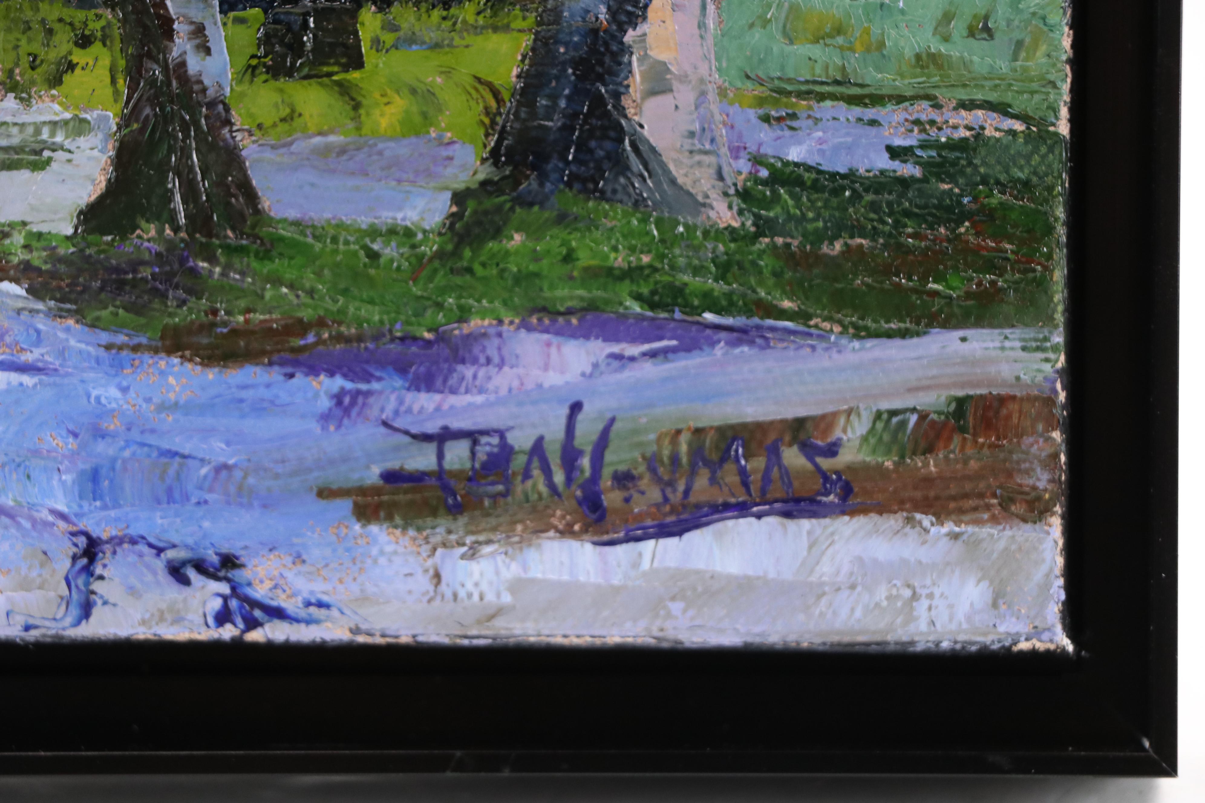 James Baldoumas Landscape Oil Painting "Forest Scene," 2025