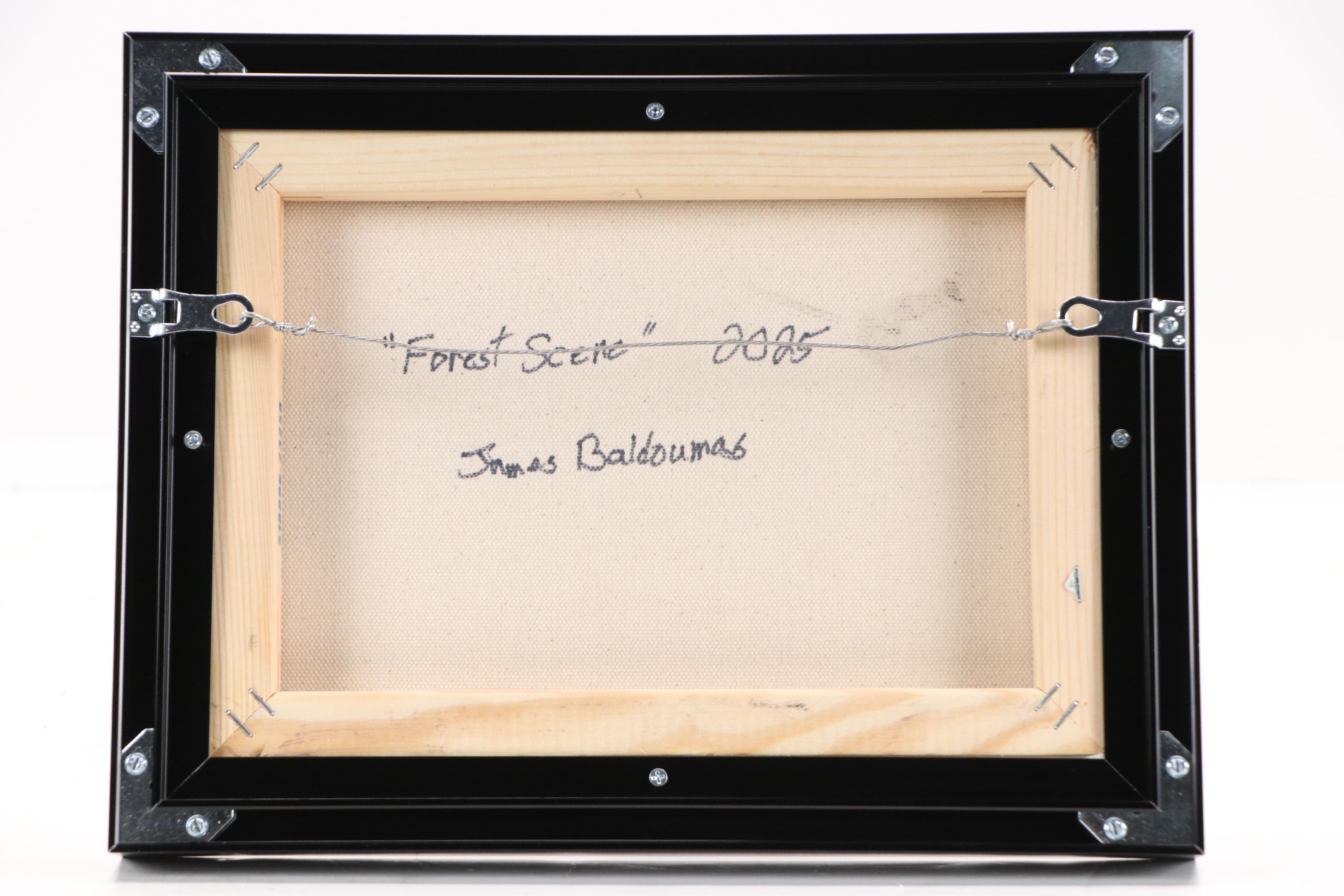 James Baldoumas Landscape Oil Painting "Forest Scene," 2025