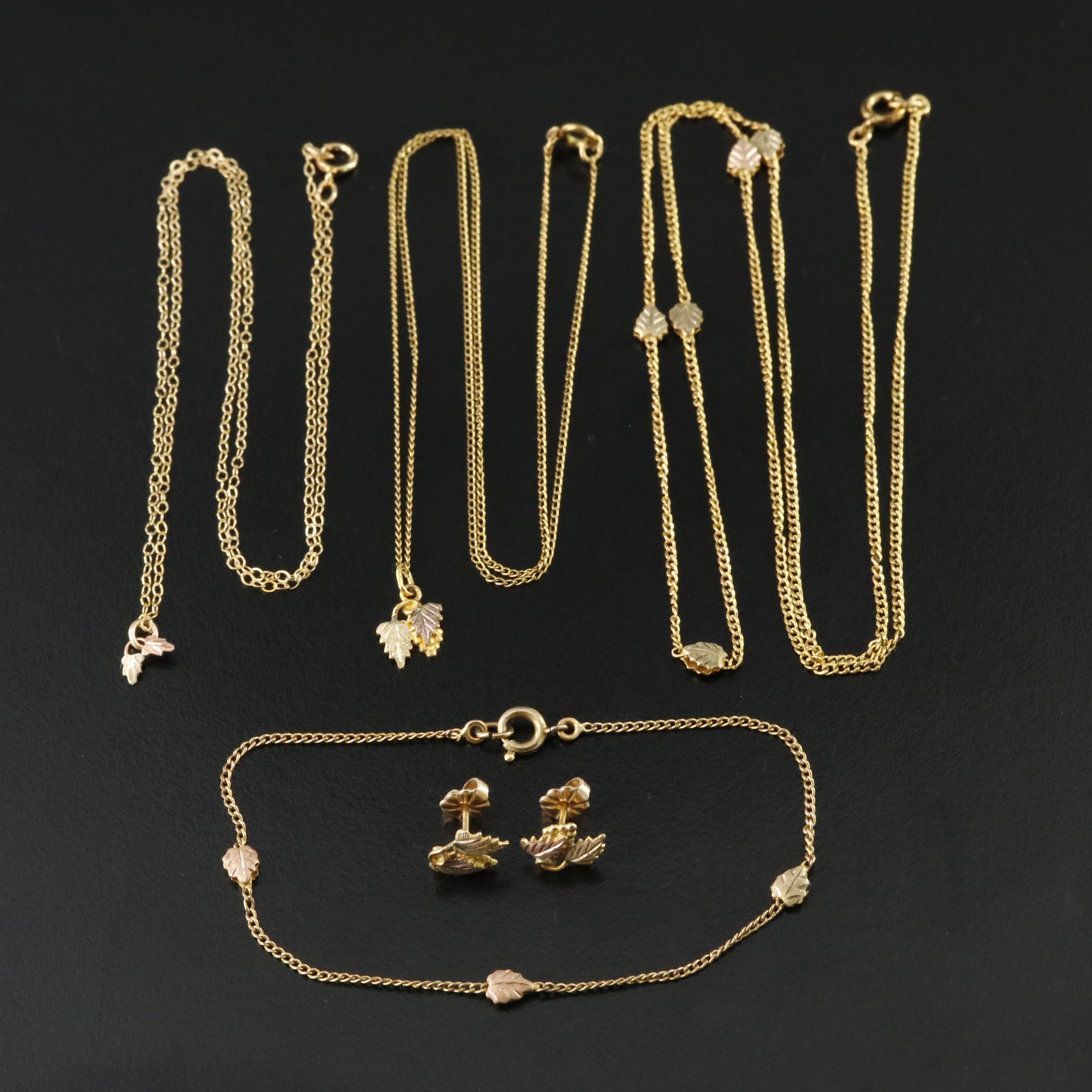 Collection of 14K Tri-Color and Gold-Filled Jewelry