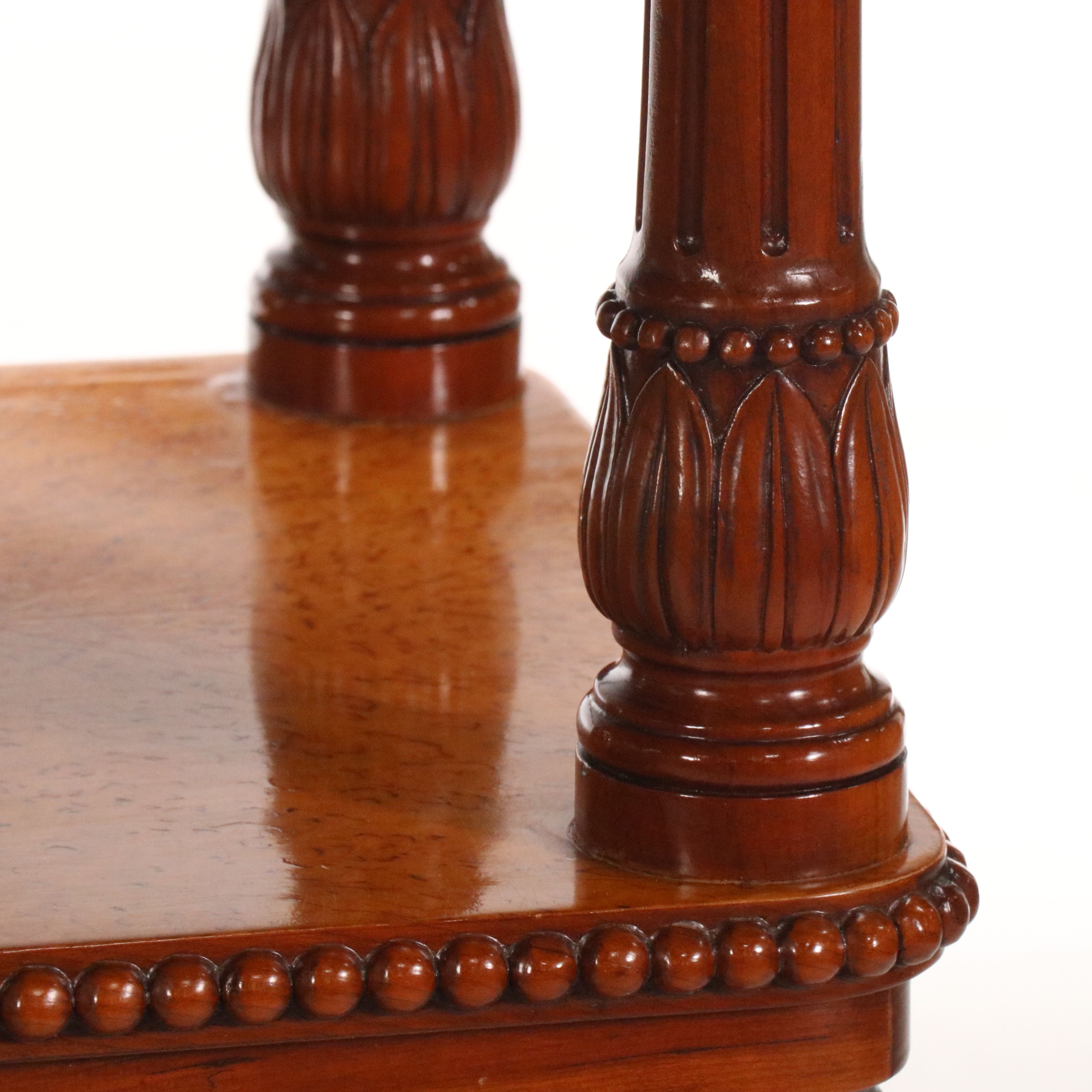 Pavlovsk Collection by Theodore Alexander Cherry and Burl Four-Tier Étagère