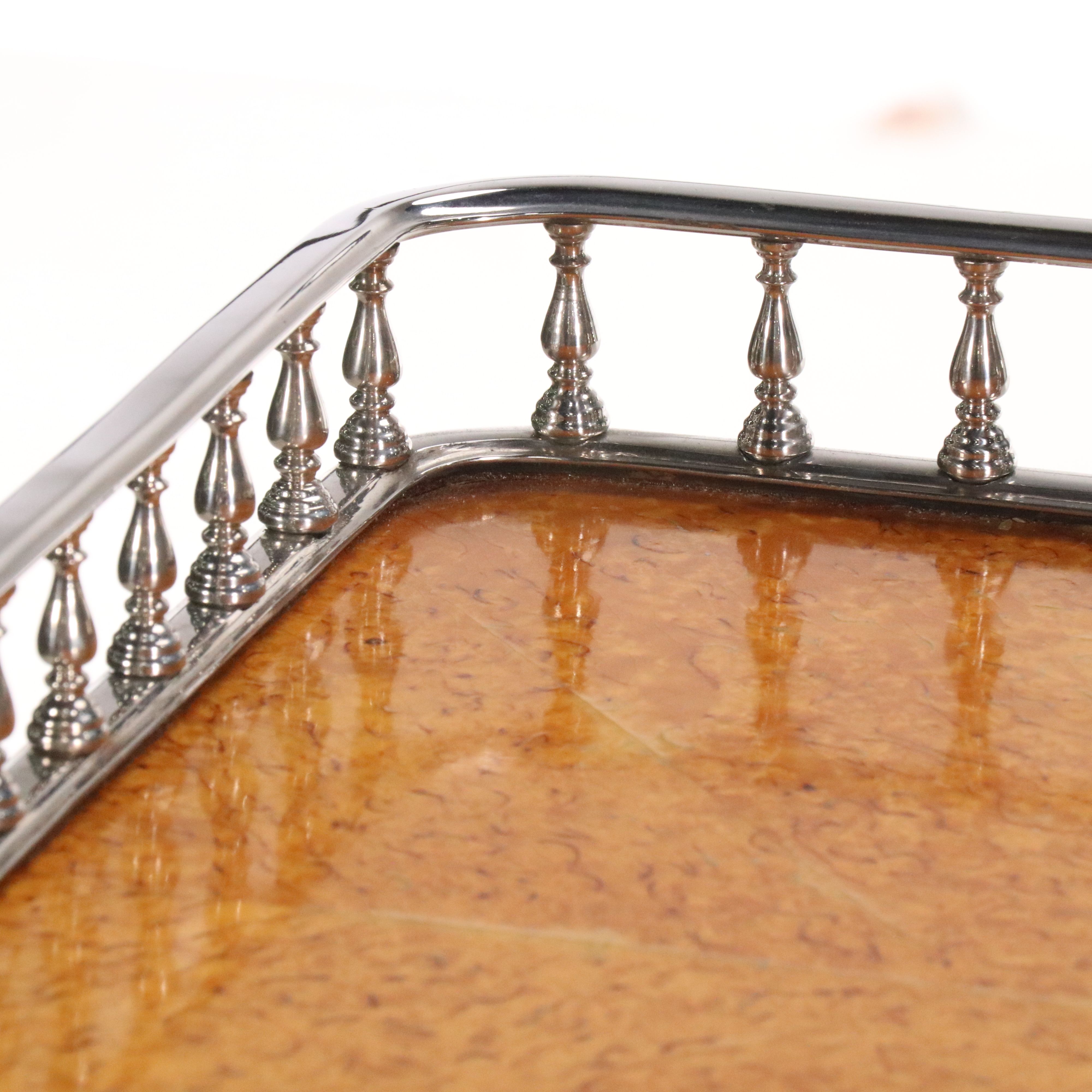 Pavlovsk Collection by Theodore Alexander Cherry and Burl Four-Tier Étagère