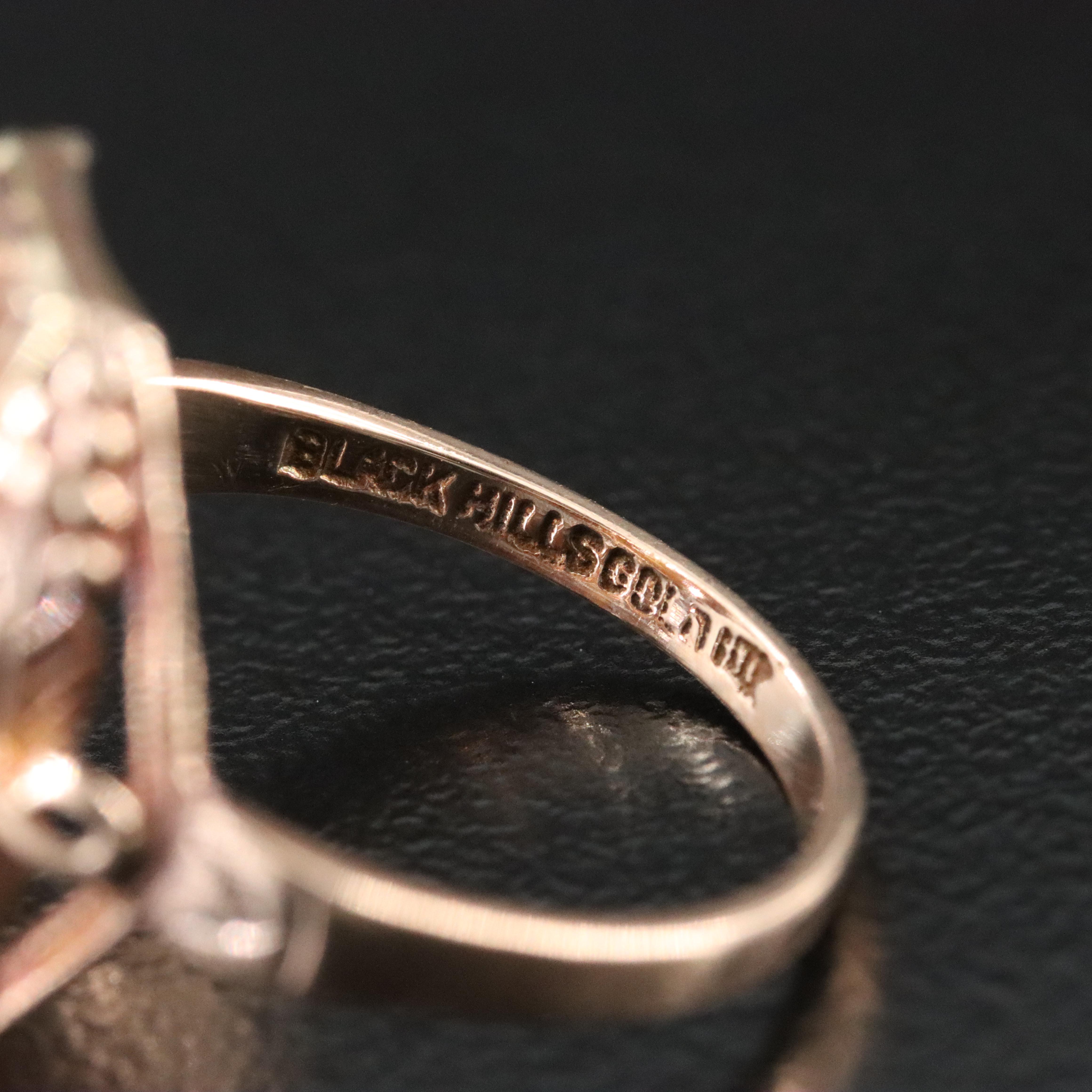 Black Hills Two-Tone Rose Gold Grape Ring