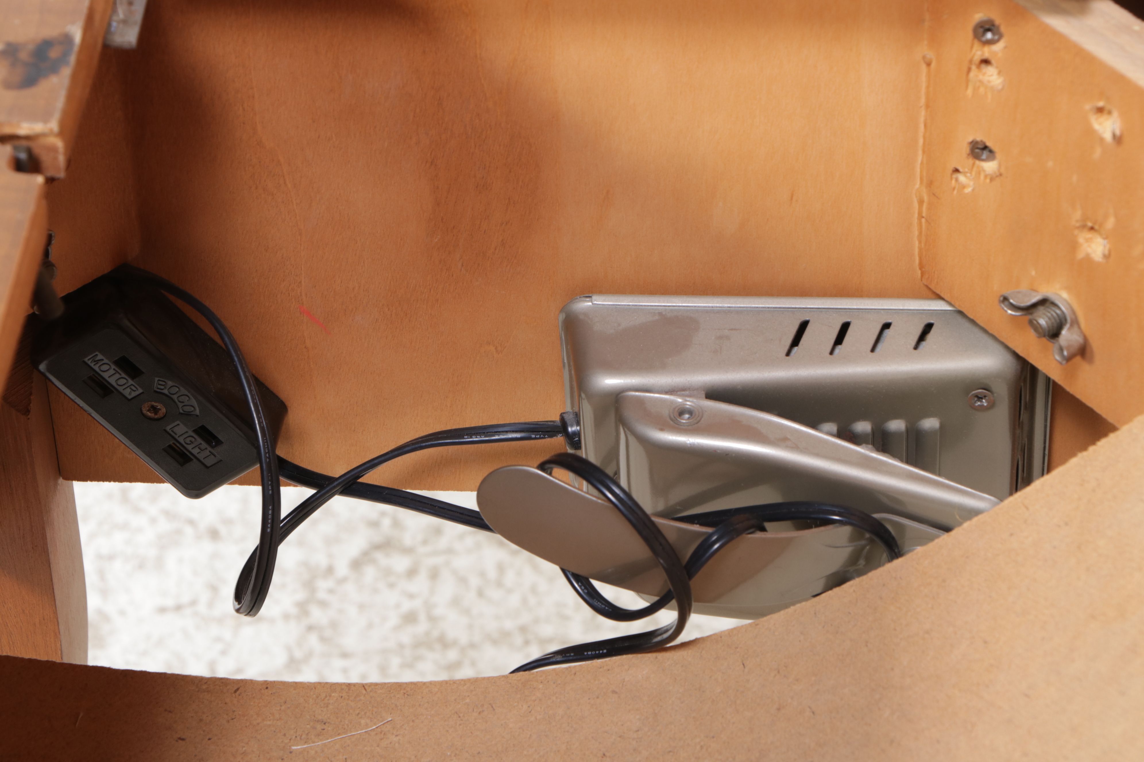 Vintage Walnut Sewing Machine Table