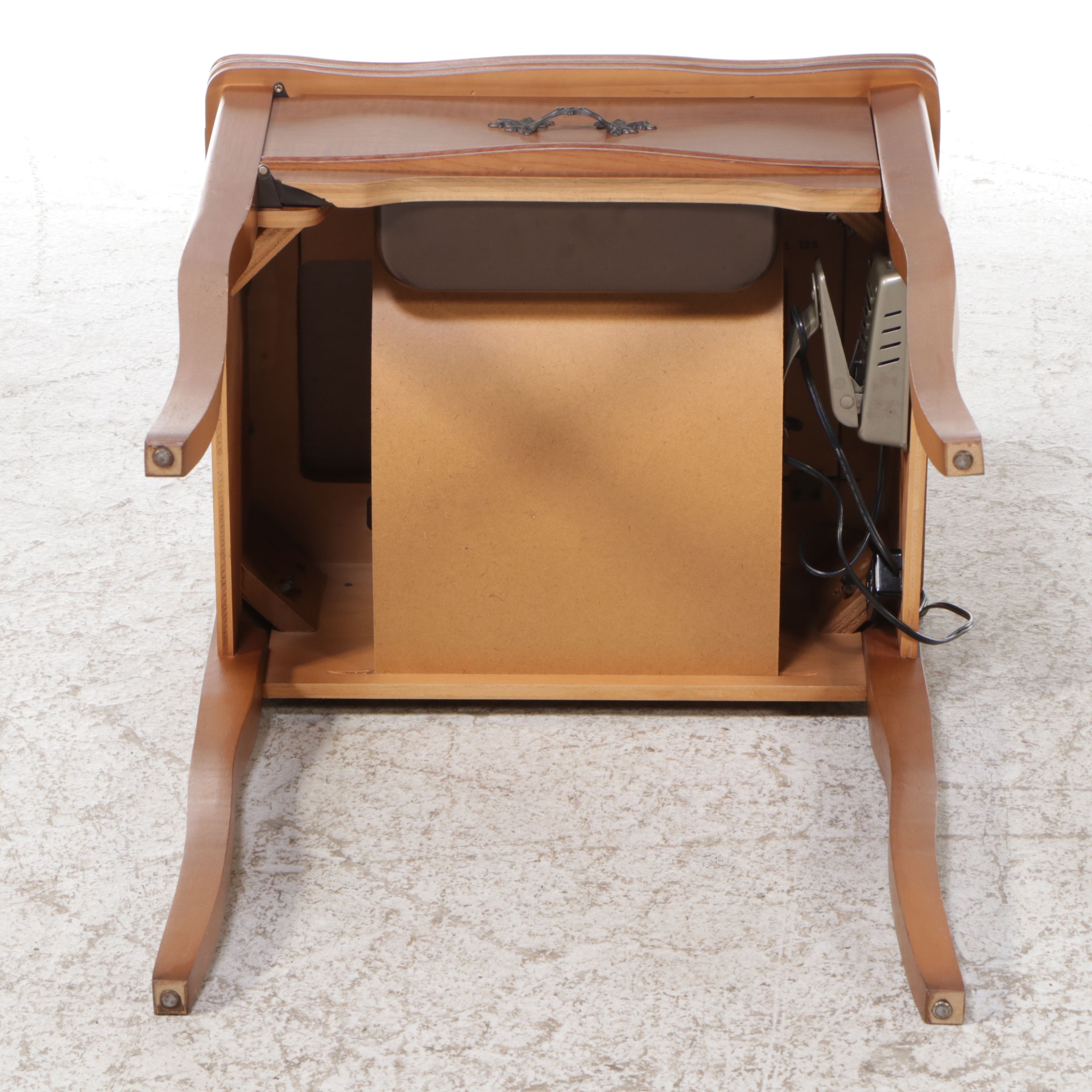 Vintage Walnut Sewing Machine Table